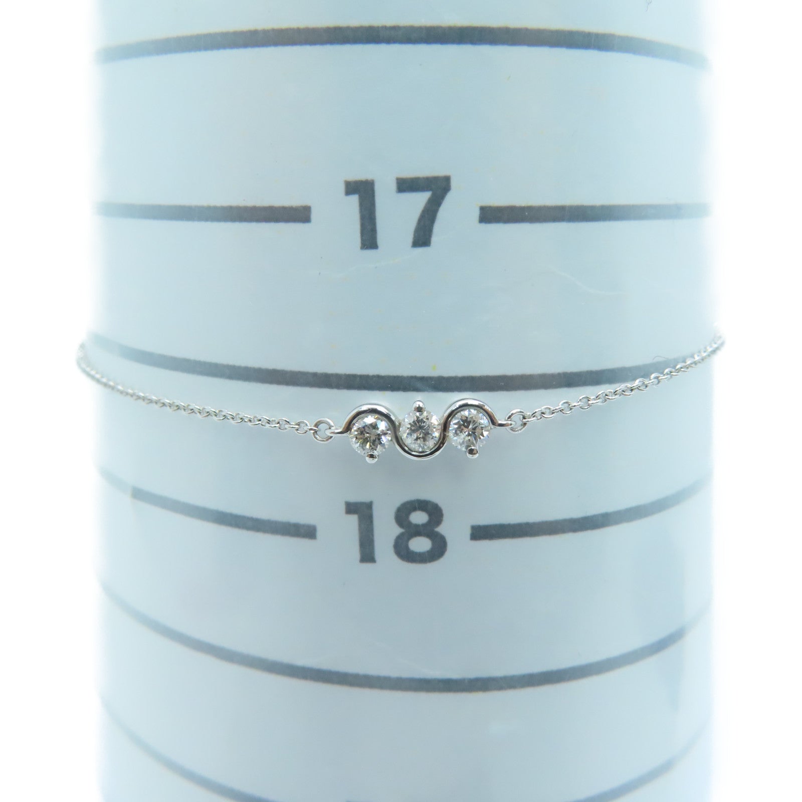 JEWELRY 【激减优惠】18K白金Diamond Bracelet 0.20ct钻石手链