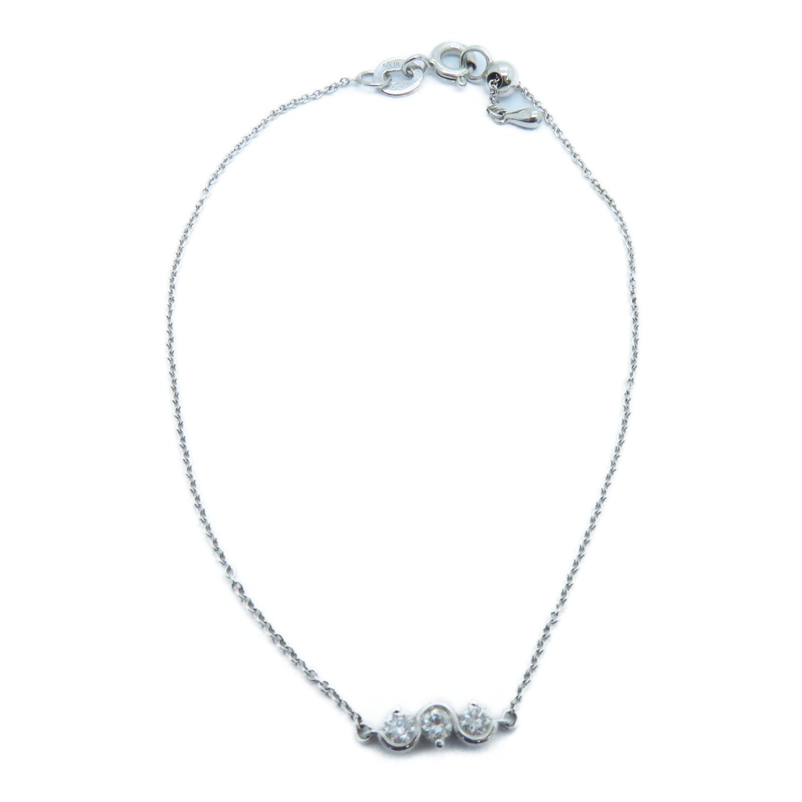 JEWELRY 【激减优惠】18K白金Diamond Bracelet 0.20ct钻石手链