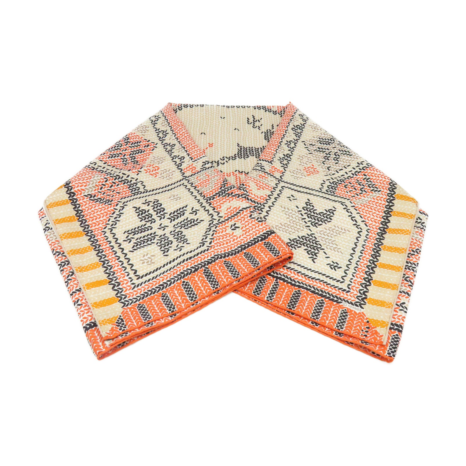 HERMES 【激減優惠】絲質Scarf 90x90絲巾橙色/杏色/黑色/彩色