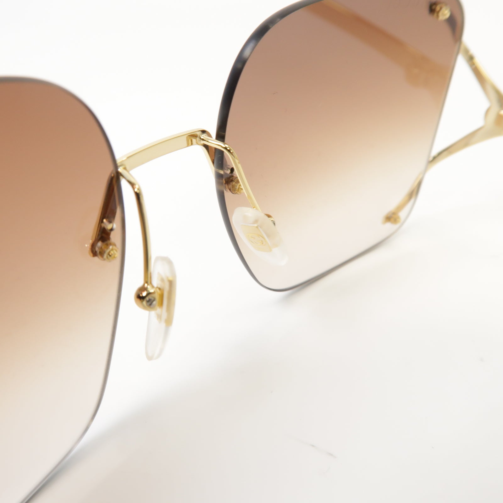 GUCCI PVC Sunglasses太陽眼鏡棕色