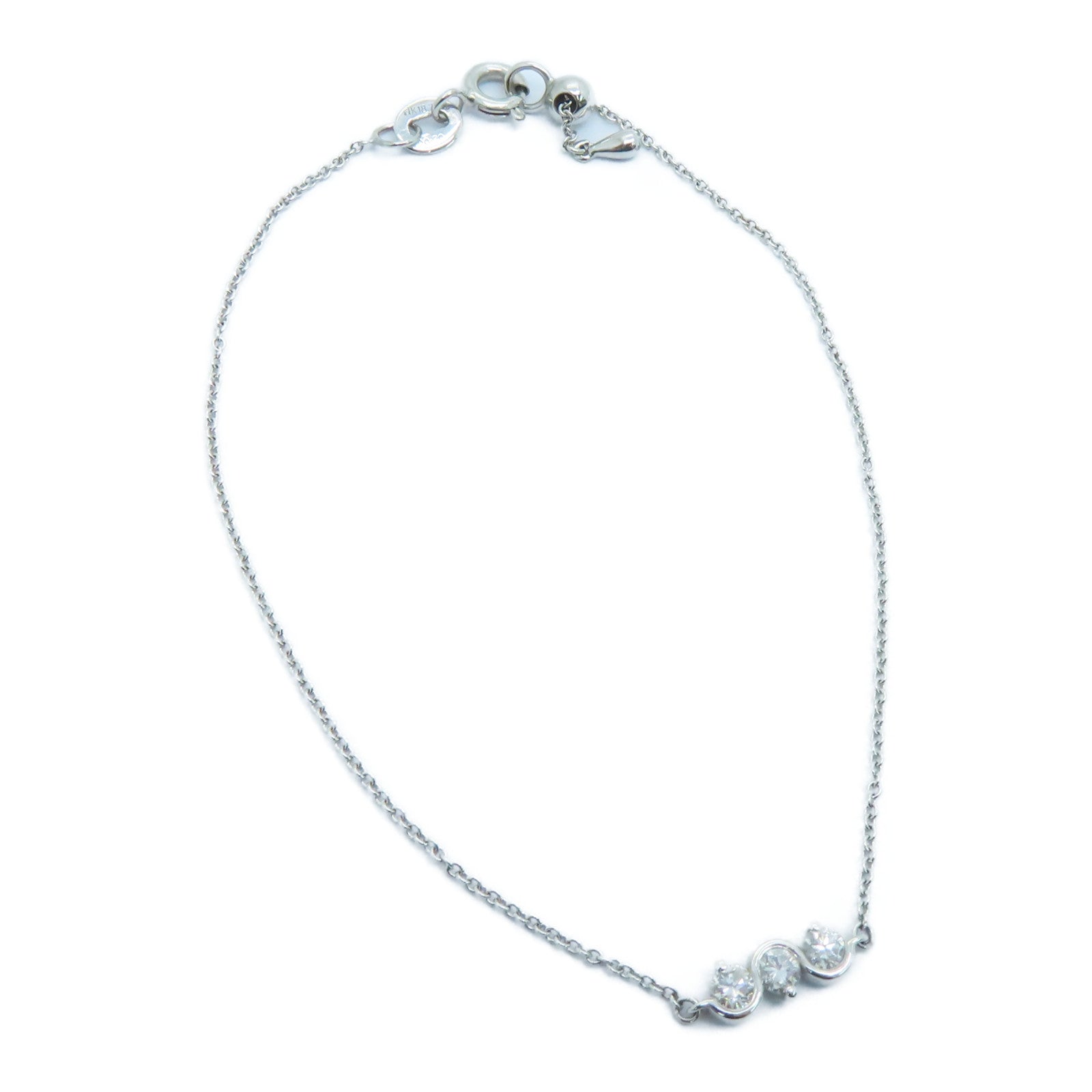JEWELRY 【激减优惠】18K白金Diamond Bracelet 0.20ct钻石手链