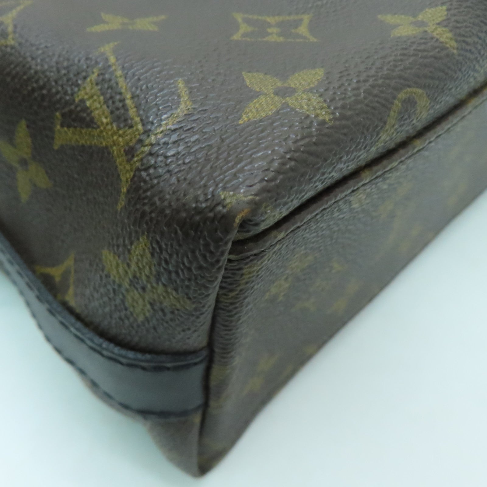 LOUIS VUITTON Monogram Kitan金扣手挽肩背兩用袋啡色