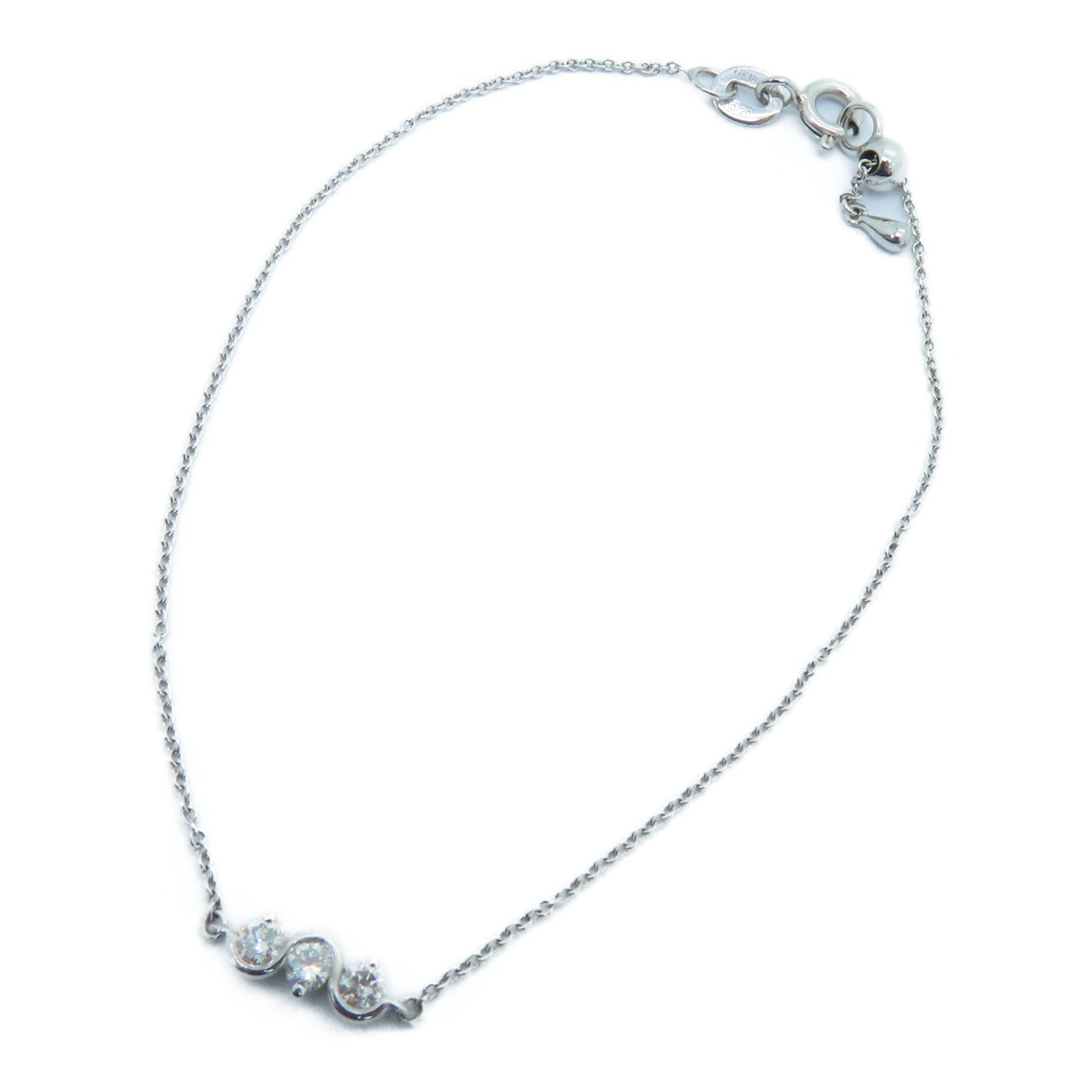 JEWELRY 【激减优惠】18K白金Diamond Bracelet 0.20ct钻石手链