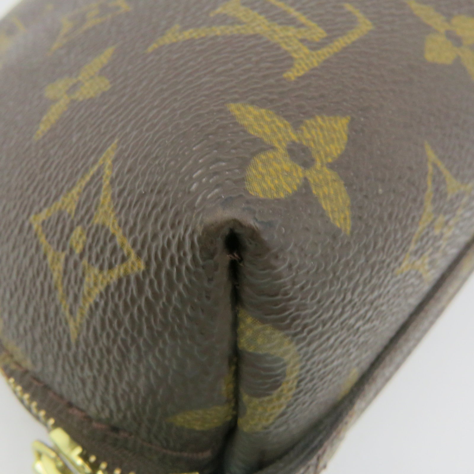 LOUIS VUITTON Monogram Cosmetic Bag GM手拿包啡色