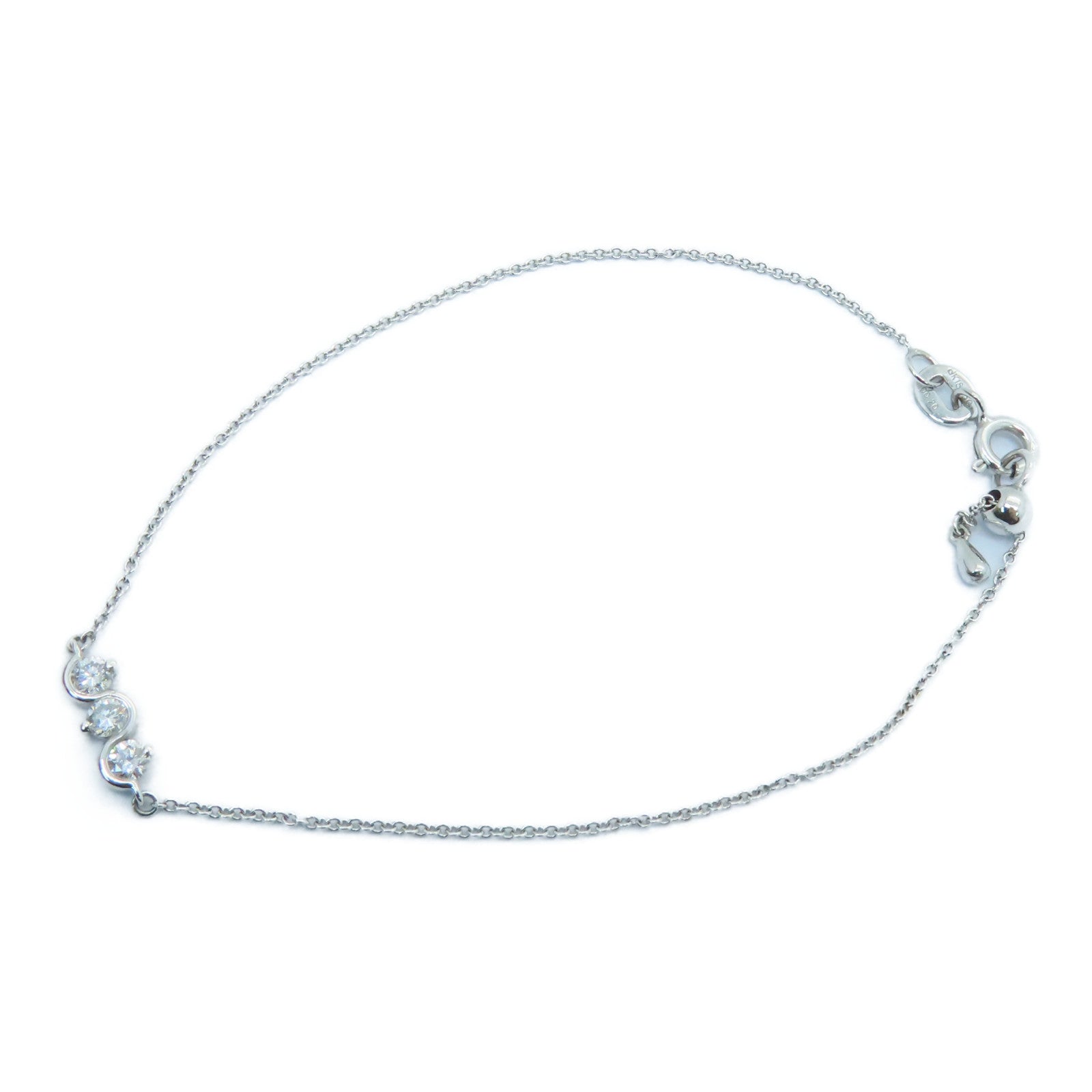 JEWELRY 【激减优惠】18K白金Diamond Bracelet 0.20ct钻石手链