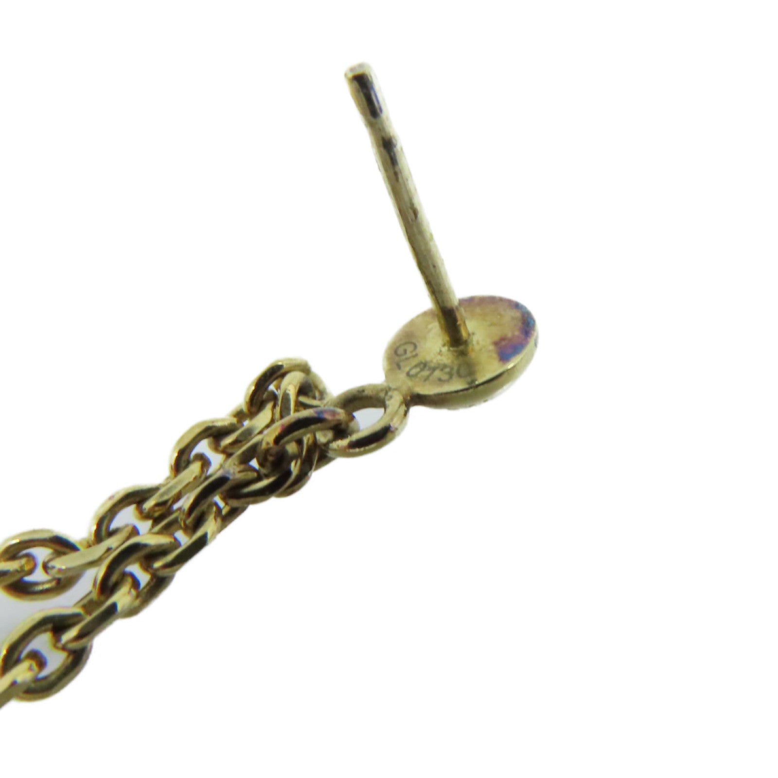 LOUIS VUITTON 金屬Drop Earrings耳環金色/紫色