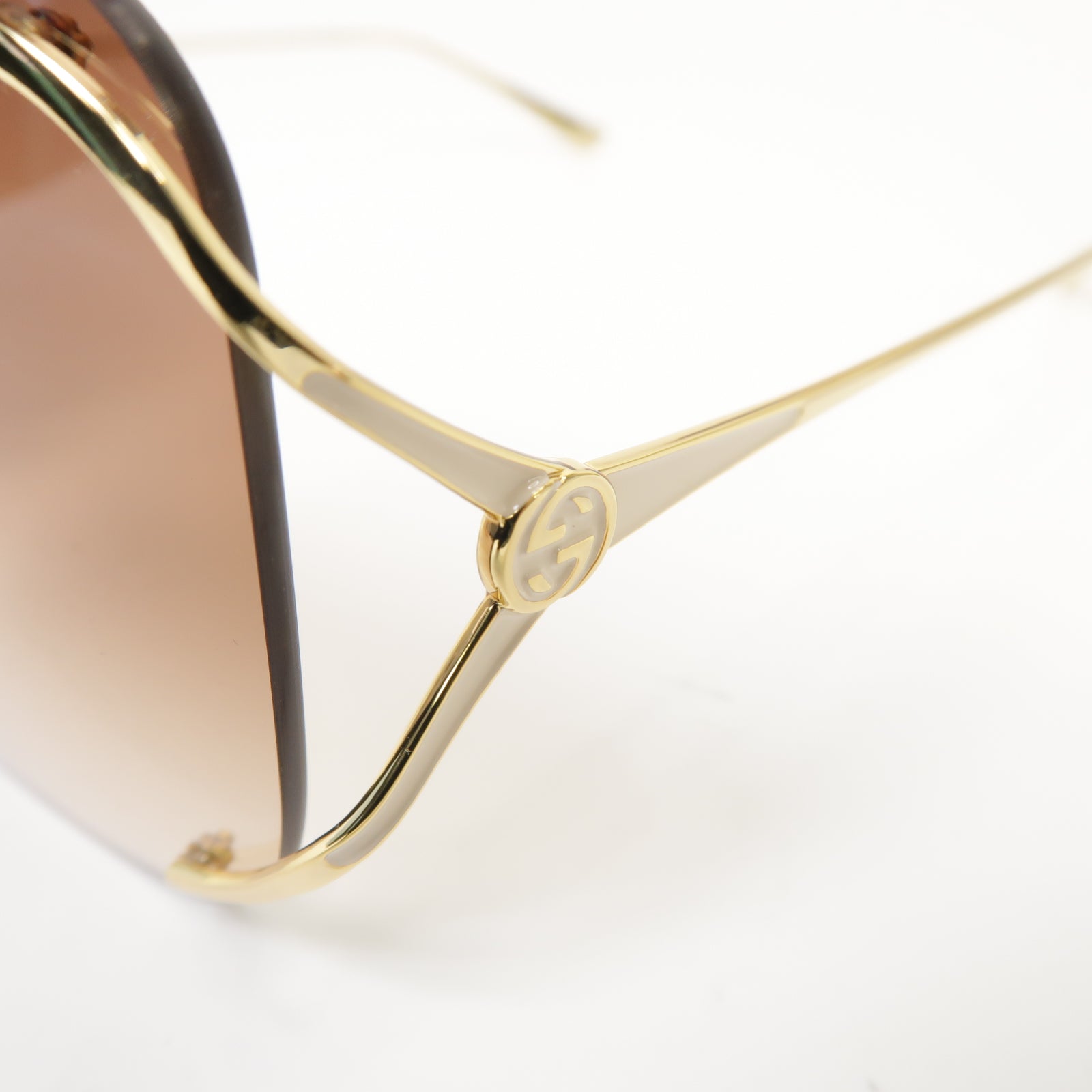 GUCCI PVC Sunglasses太陽眼鏡棕色