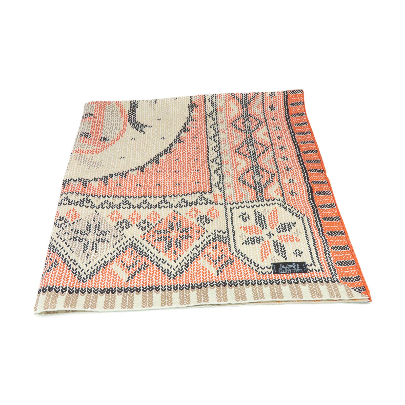 HERMES 【激減優惠】絲質Scarf 90x90絲巾橙色/杏色/黑色/彩色