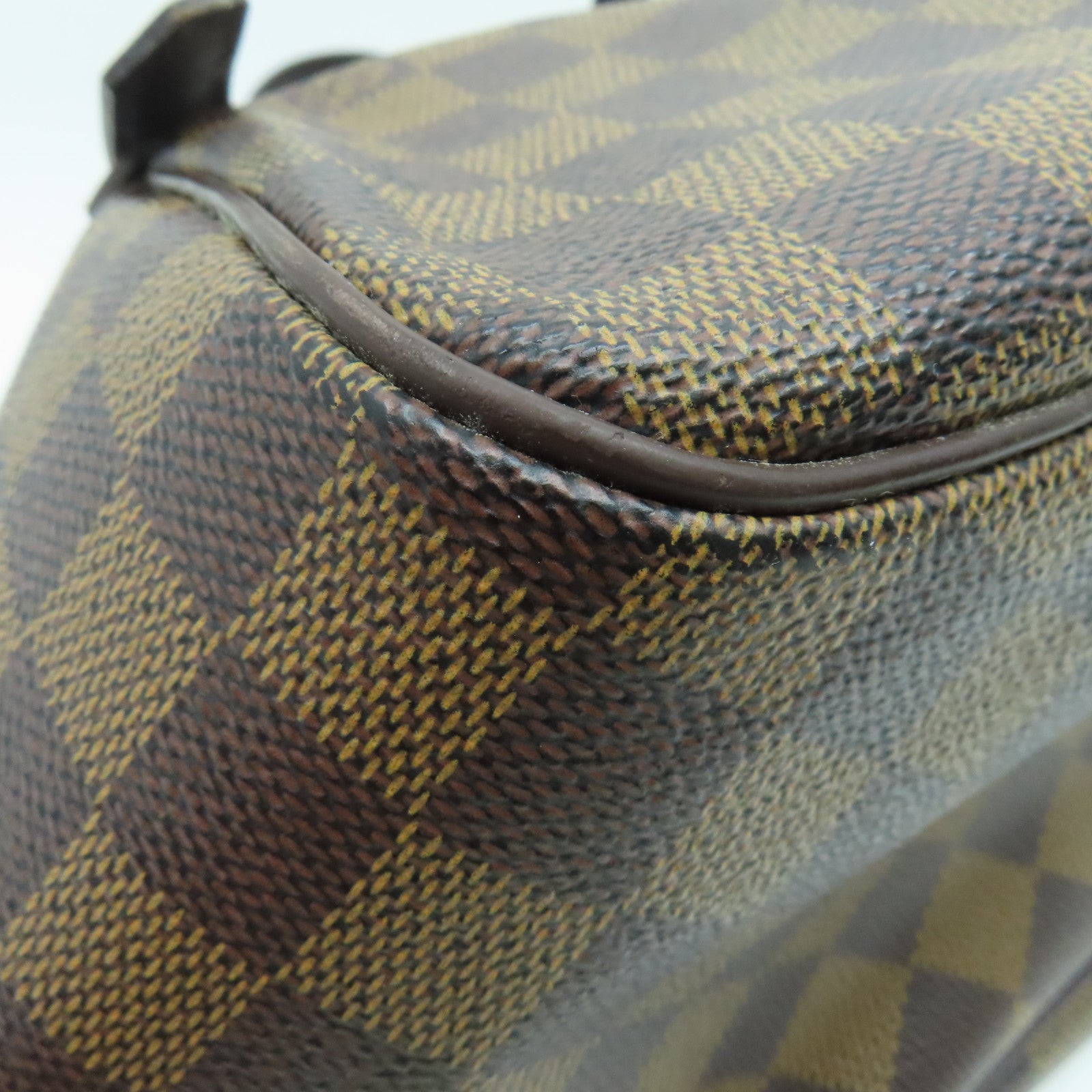 LOUIS VUITTON Damier Belem PM Hand Bag金扣手挽袋啡色