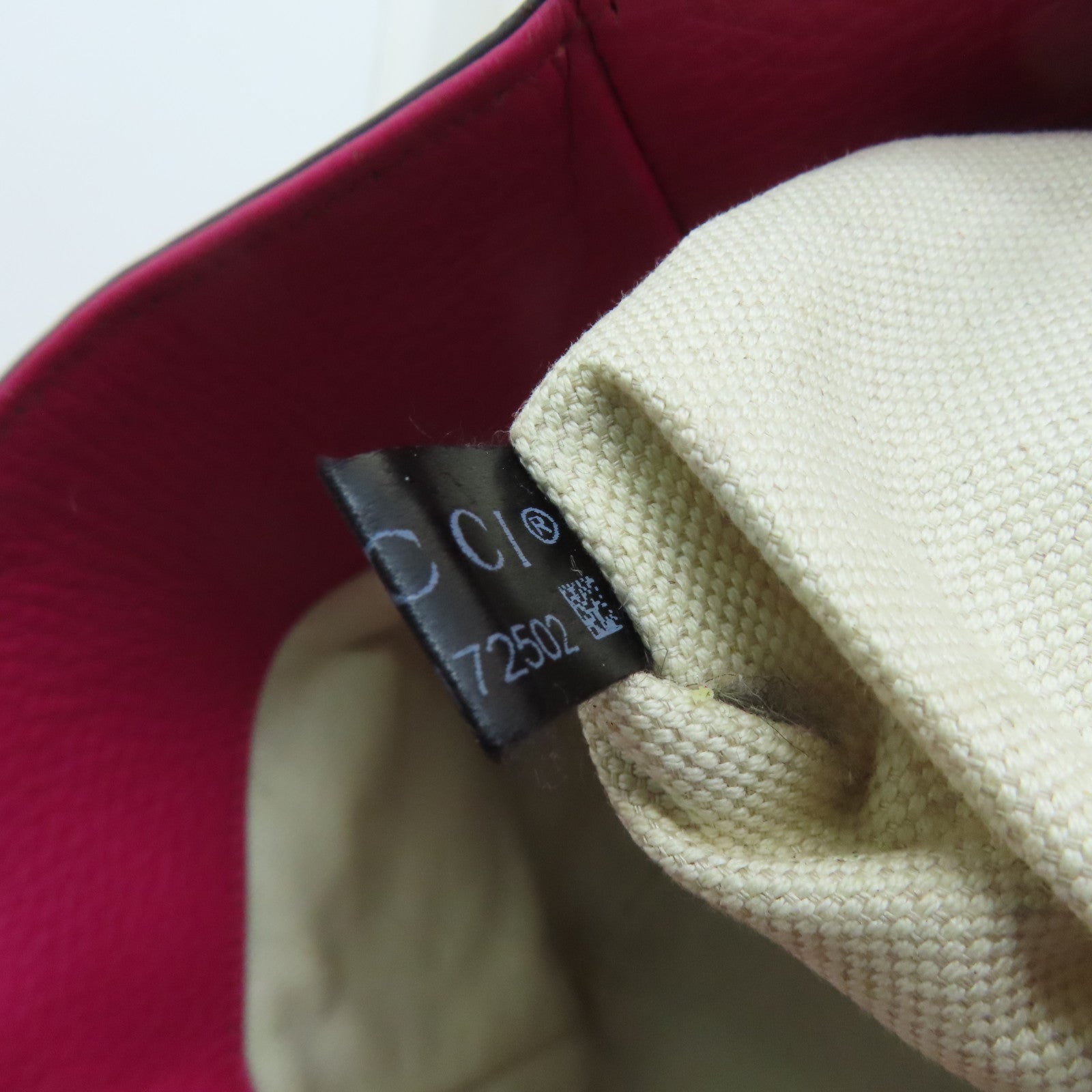 GUCCI cowhide leather Tote Bag hand bag pink
