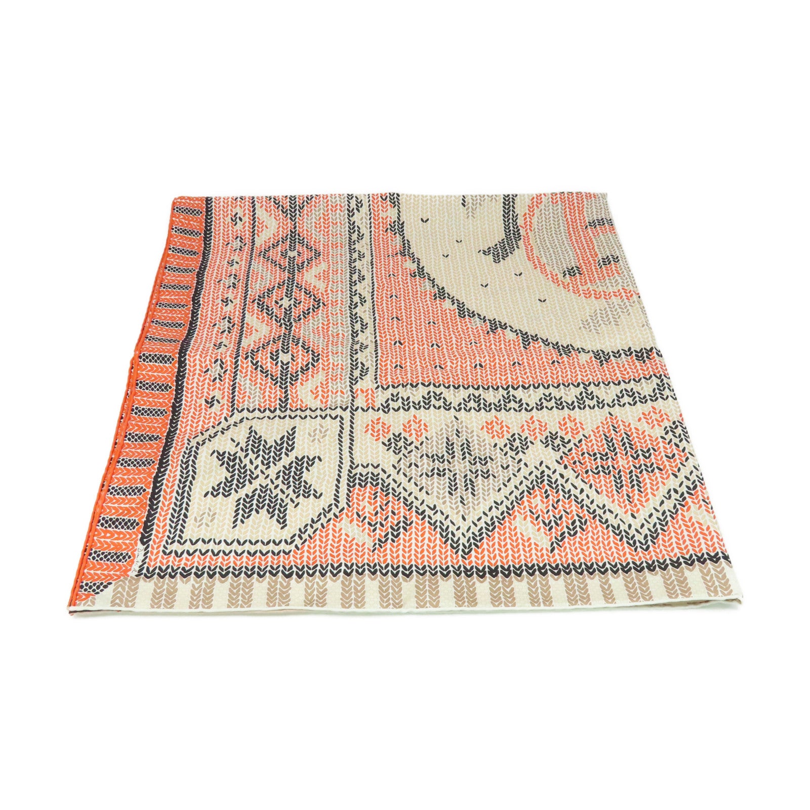 HERMES 【激減優惠】絲質Scarf 90x90絲巾橙色/杏色/黑色/彩色