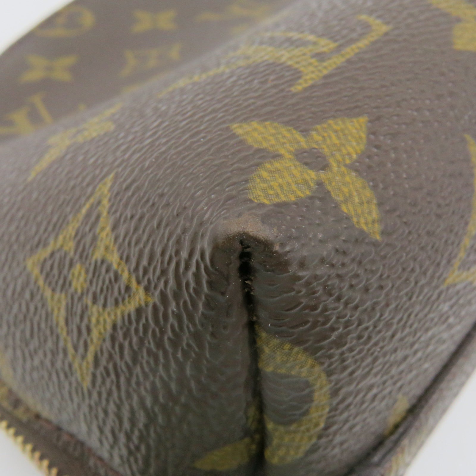 LOUIS VUITTON Monogram Cosmetic Bag GM手拿包啡色