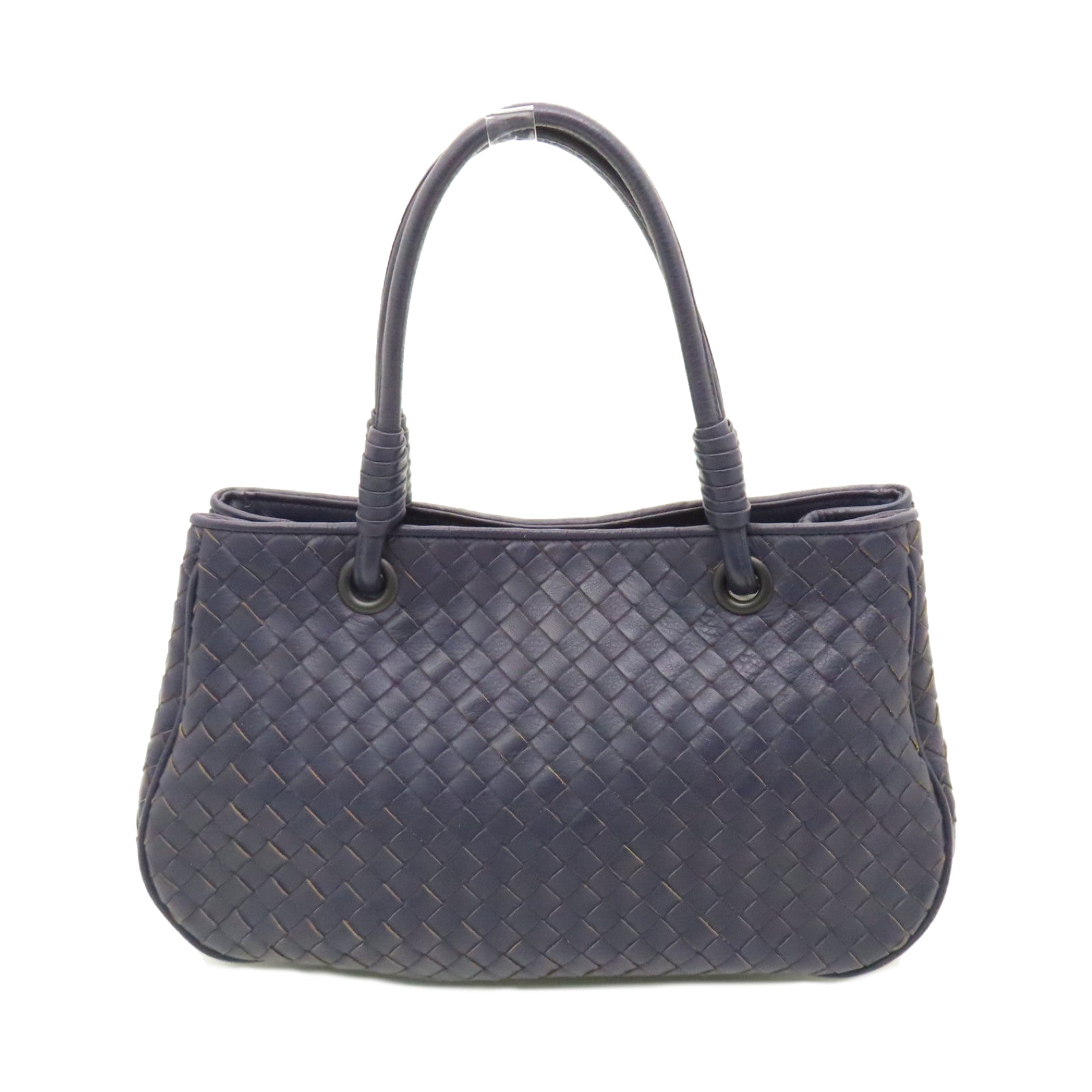 BOTTEGA VENETA Textured Leather Handbag Purple