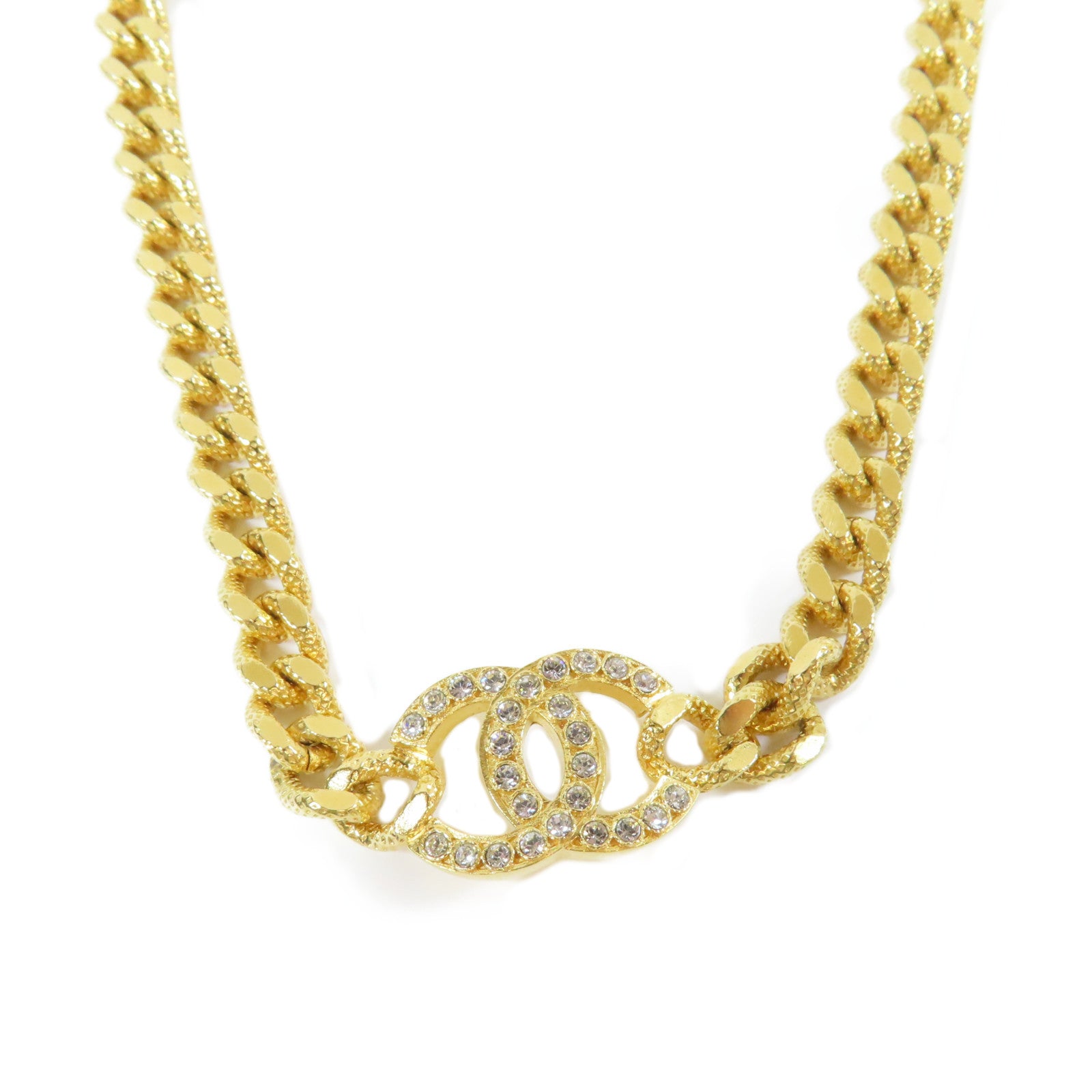 CHANEL 金屬Necklace項鍊金色#38cm