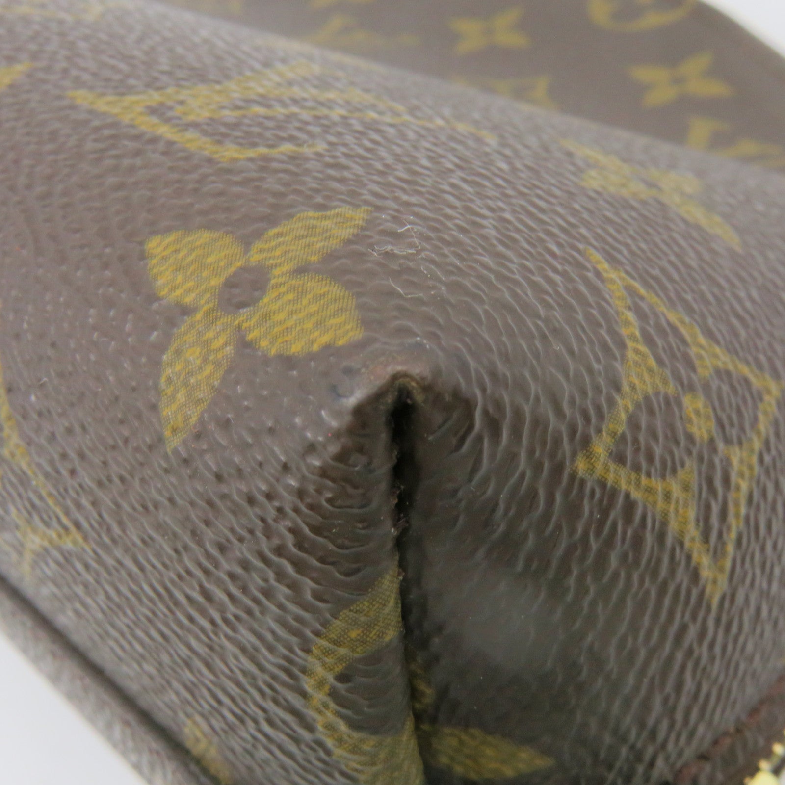 LOUIS VUITTON Monogram Cosmetic Bag GM手拿包啡色