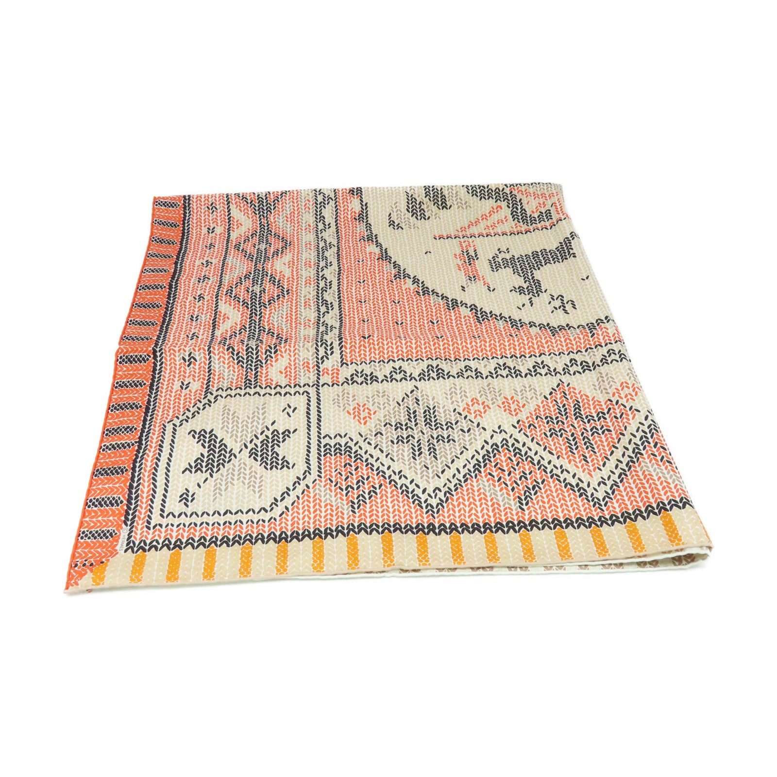 HERMES 【激減優惠】絲質Scarf 90x90絲巾橙色/杏色/黑色/彩色