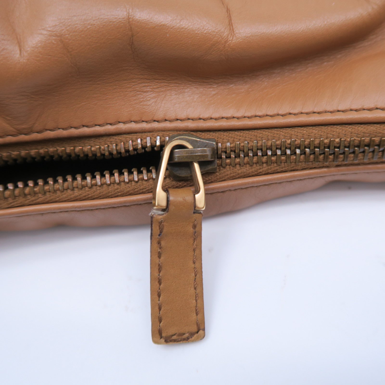 GUCCI 牛皮皮革Horsebit Hobo Bag金扣肩背袋啡色