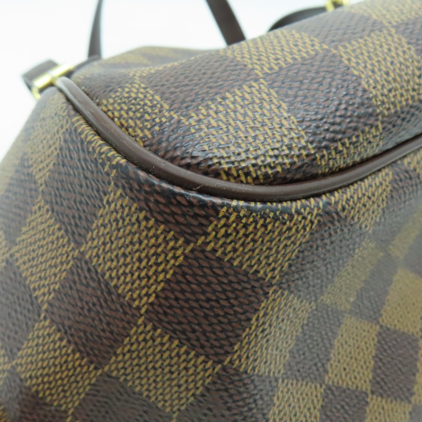 LOUIS VUITTON Damier Belem PM Hand Bag金扣手挽袋啡色