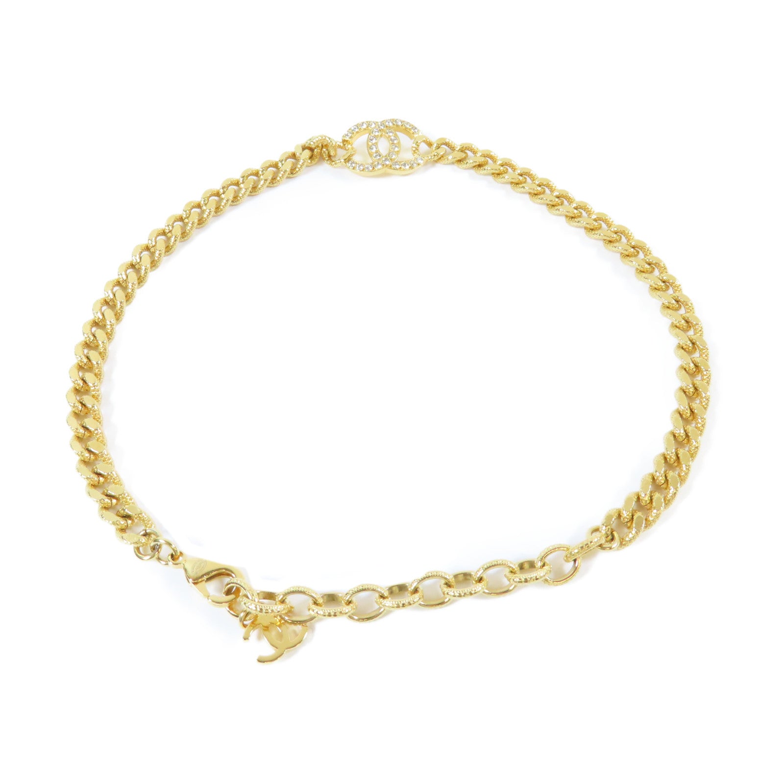CHANEL 金屬Necklace項鍊金色#38cm