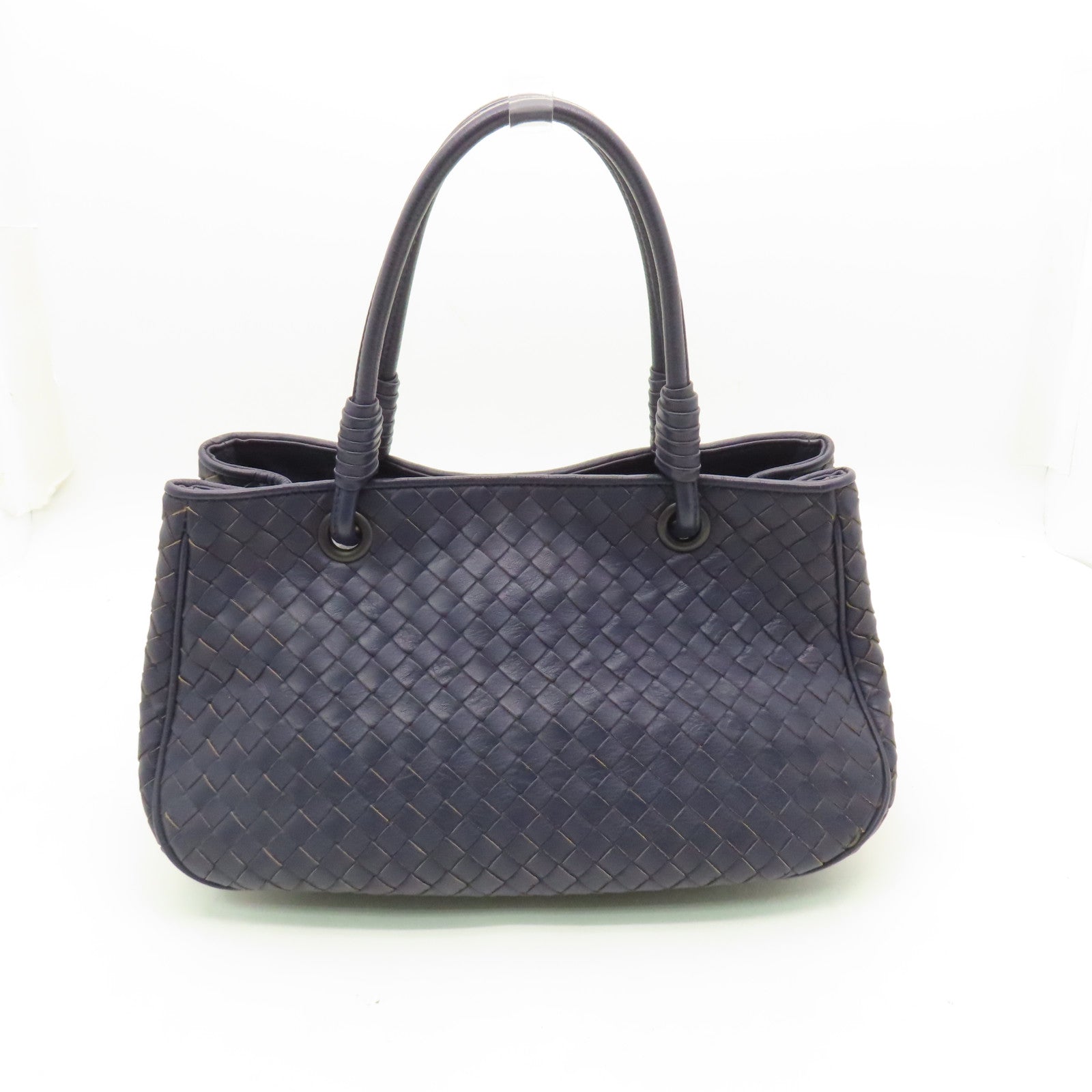 BOTTEGA VENETA Textured Leather Handbag Purple