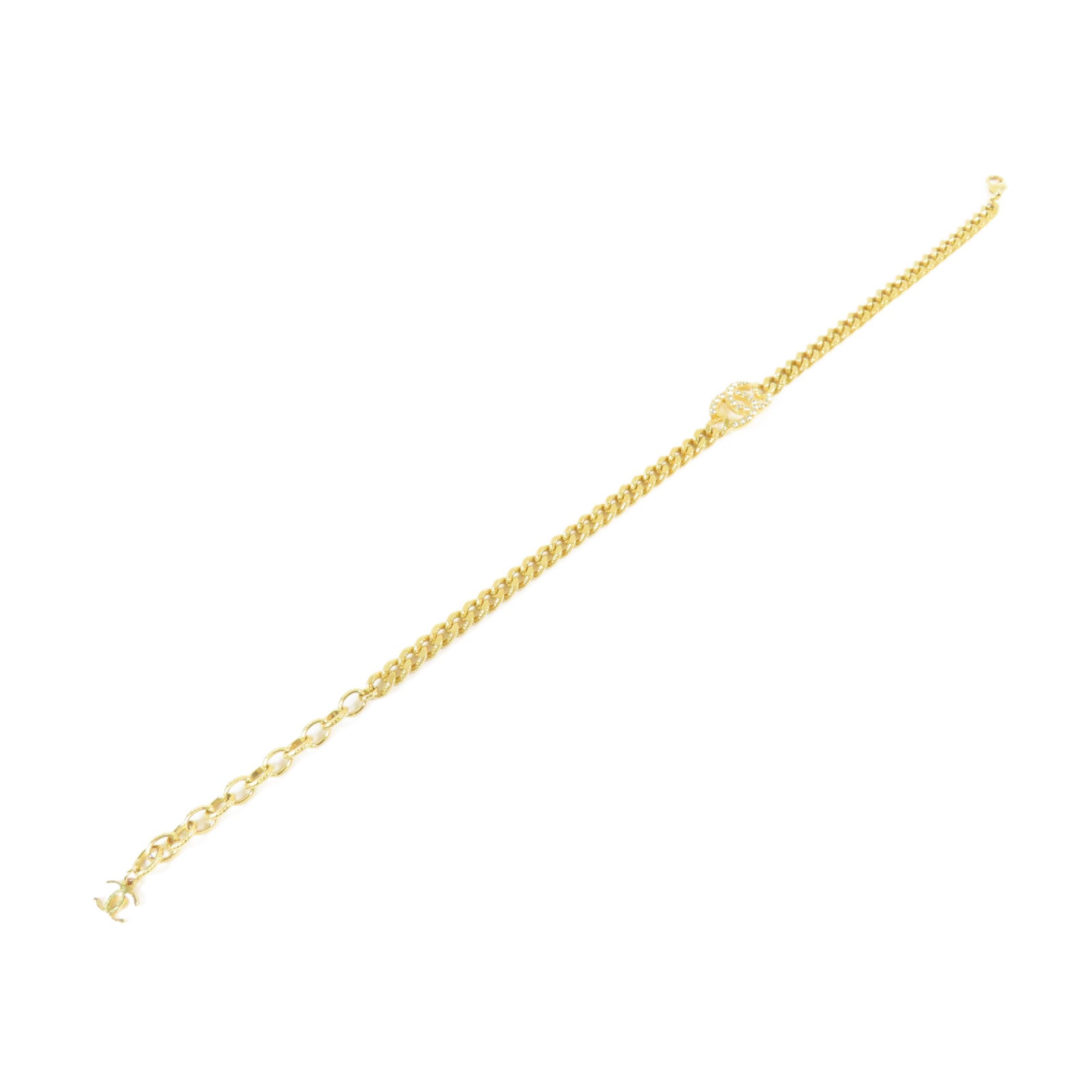 CHANEL 金屬Necklace項鍊金色#38cm