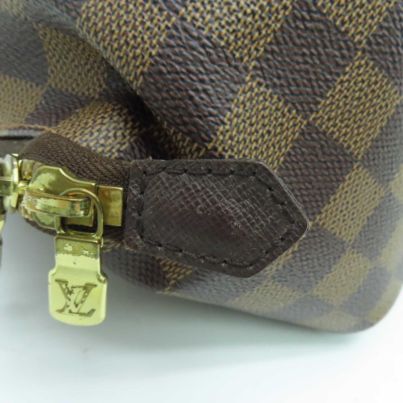 LOUIS VUITTON Damier Belem PM Hand Bag金扣手挽袋啡色