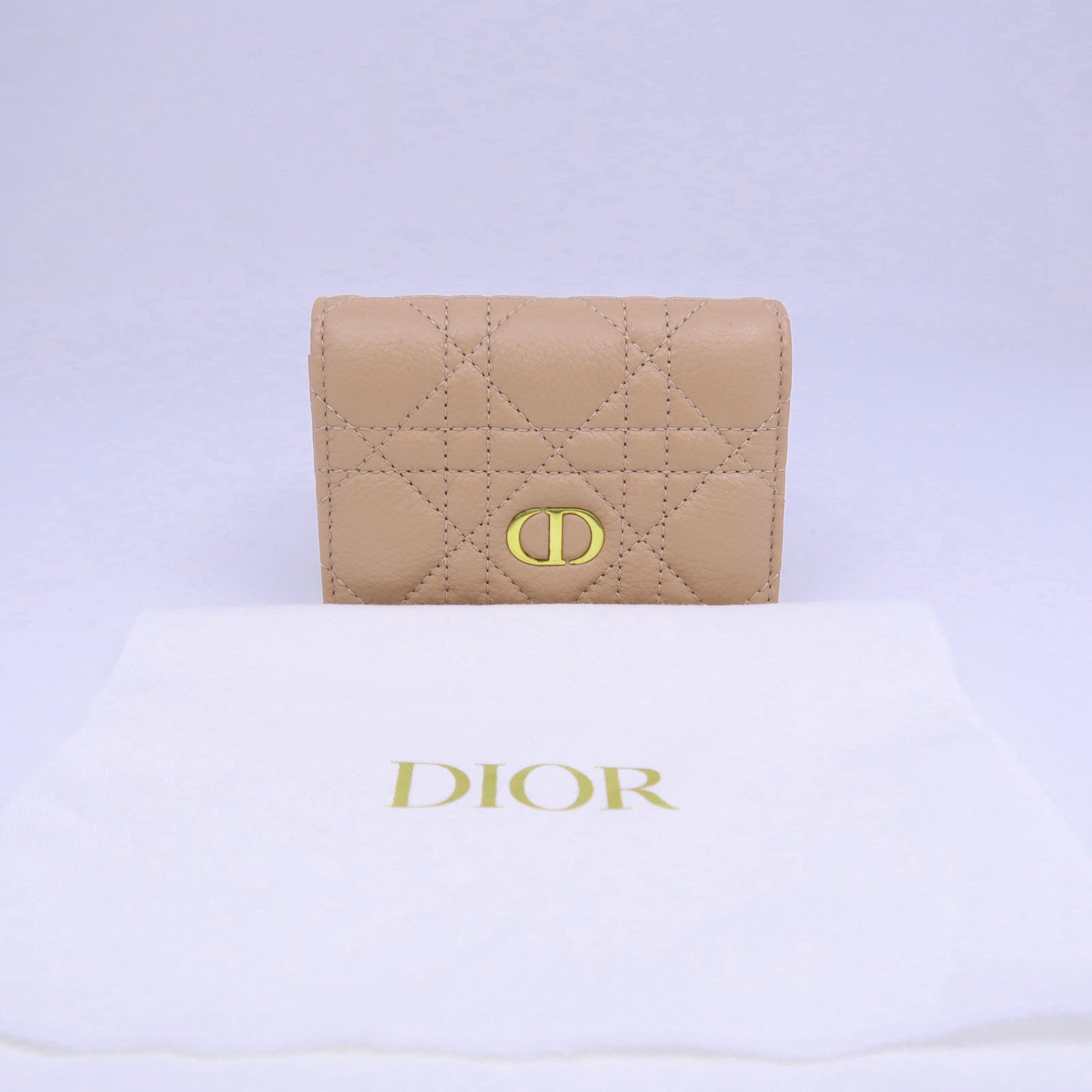 Dior 羊皮皮革Card Case金扣卡片套粉紅色