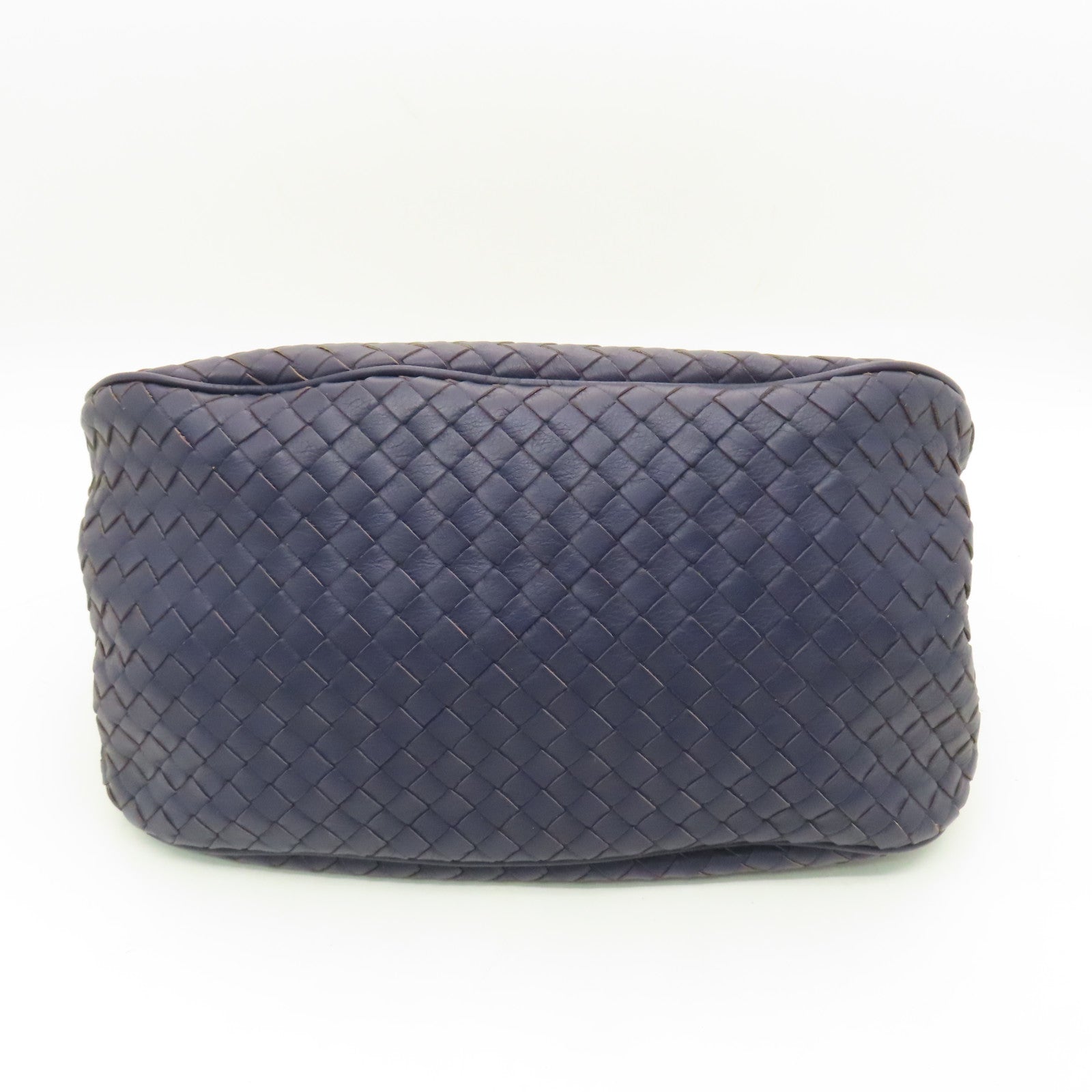 BOTTEGA VENETA Textured Leather Handbag Purple