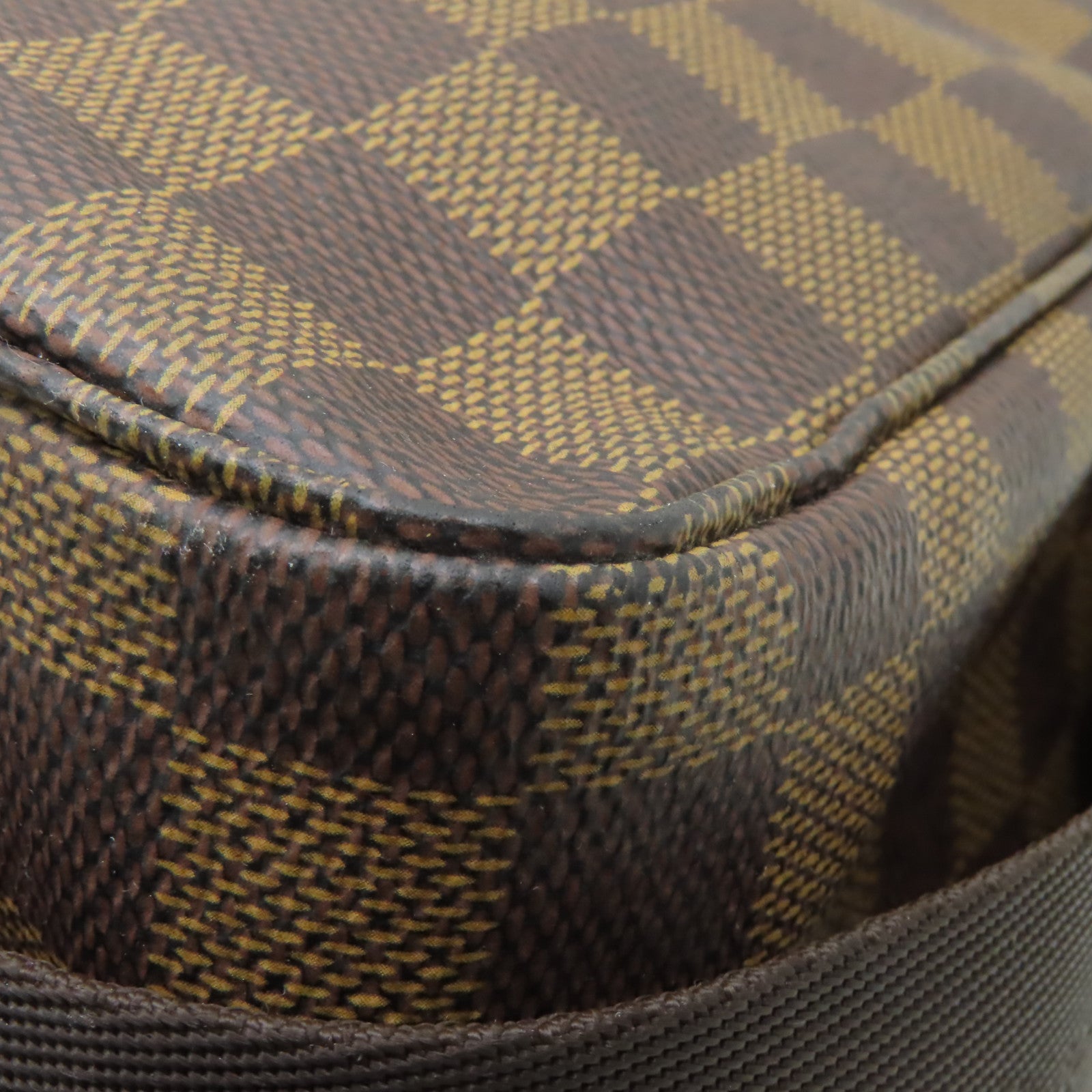 LOUIS VUITTON Damier Broadway金扣肩背袋棕色