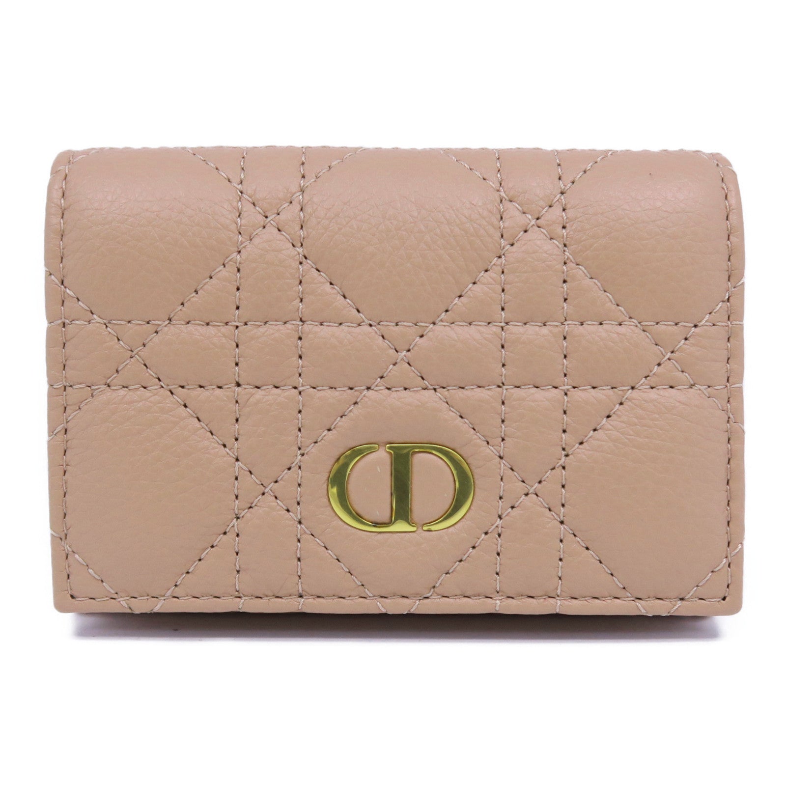 Dior 羊皮皮革Card Case金扣卡片套粉紅色