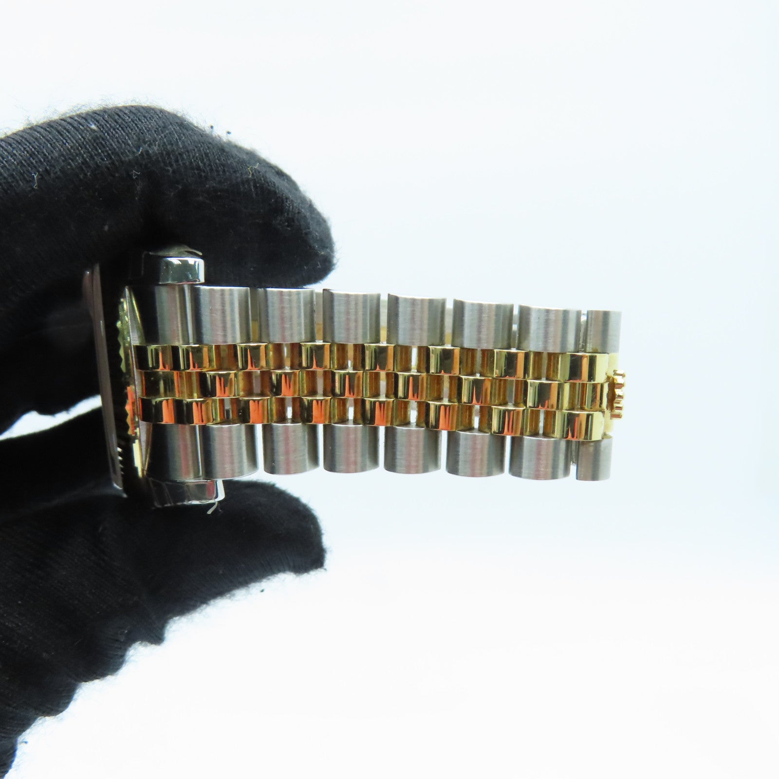 ROLEX Oyster Perpetual 18K黄金/不锈钢手表自动机芯金色
