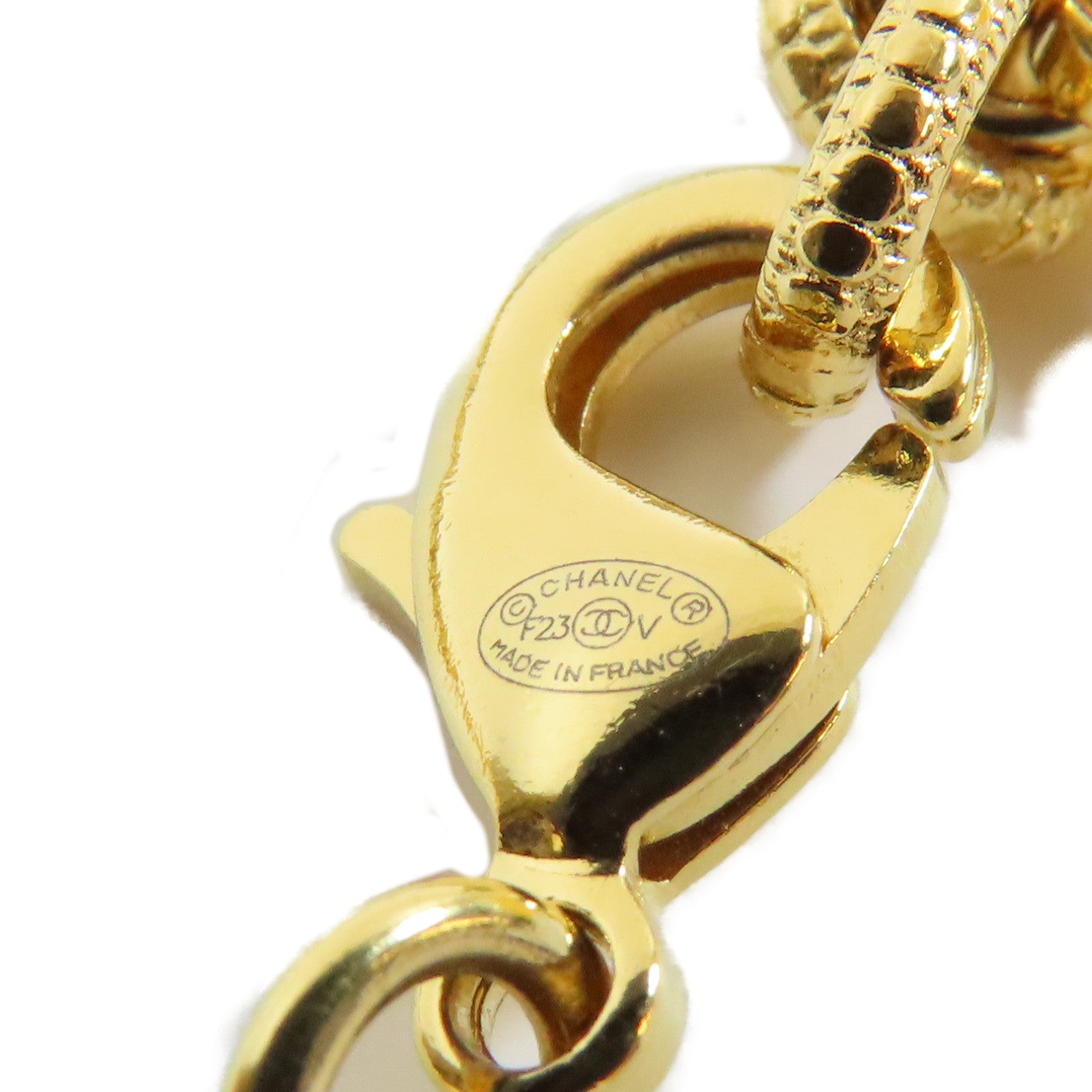 CHANEL 金屬Necklace項鍊金色#38cm