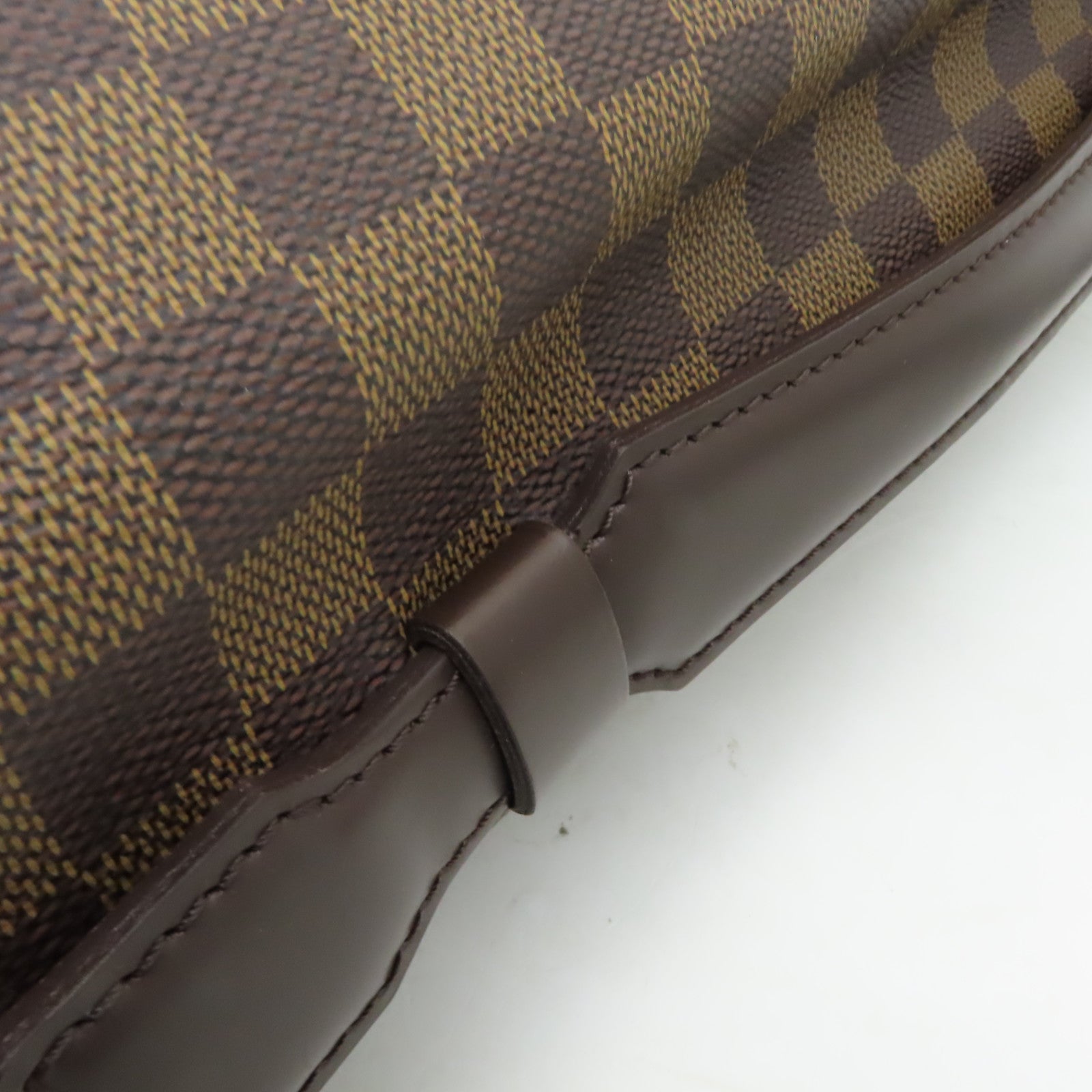 LOUIS VUITTON Damier Broadway金扣肩背袋棕色