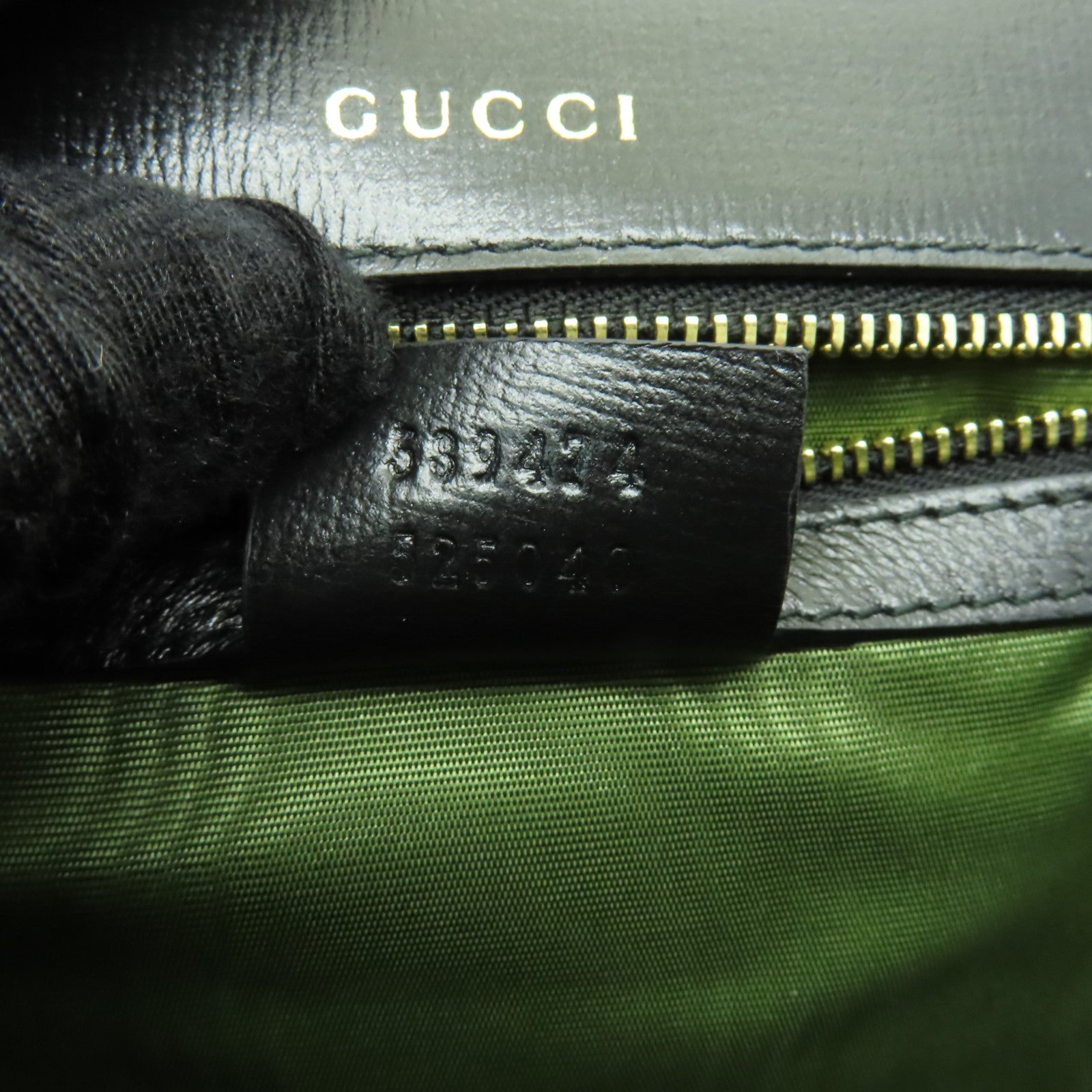 GUCCI 【激減優惠】牛皮皮革Shoulder Bag金扣肩背袋黒色