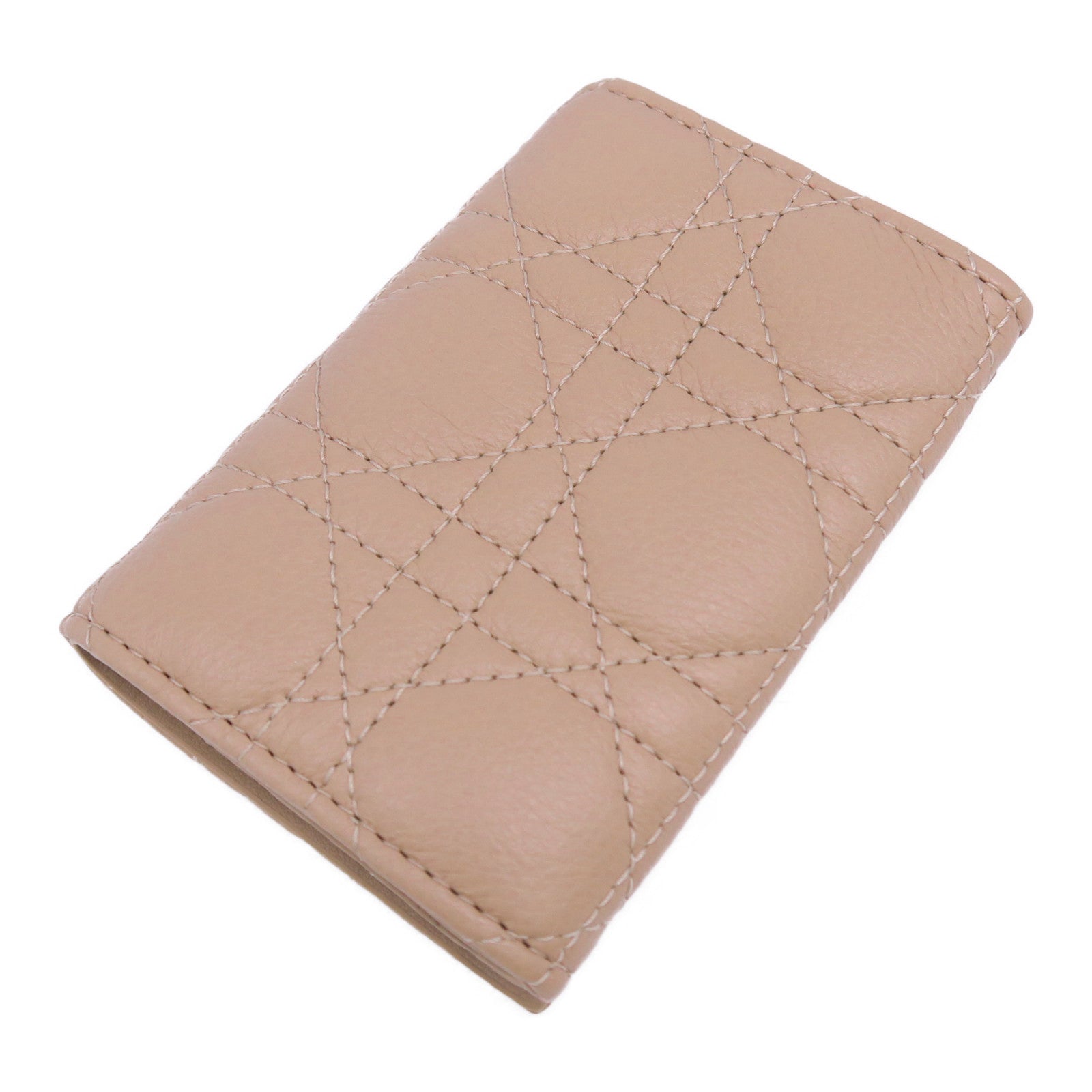 Dior 羊皮皮革Card Case金扣卡片套粉紅色