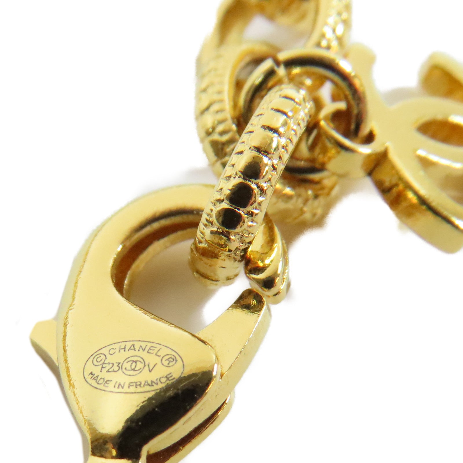 CHANEL 金屬Necklace項鍊金色#38cm