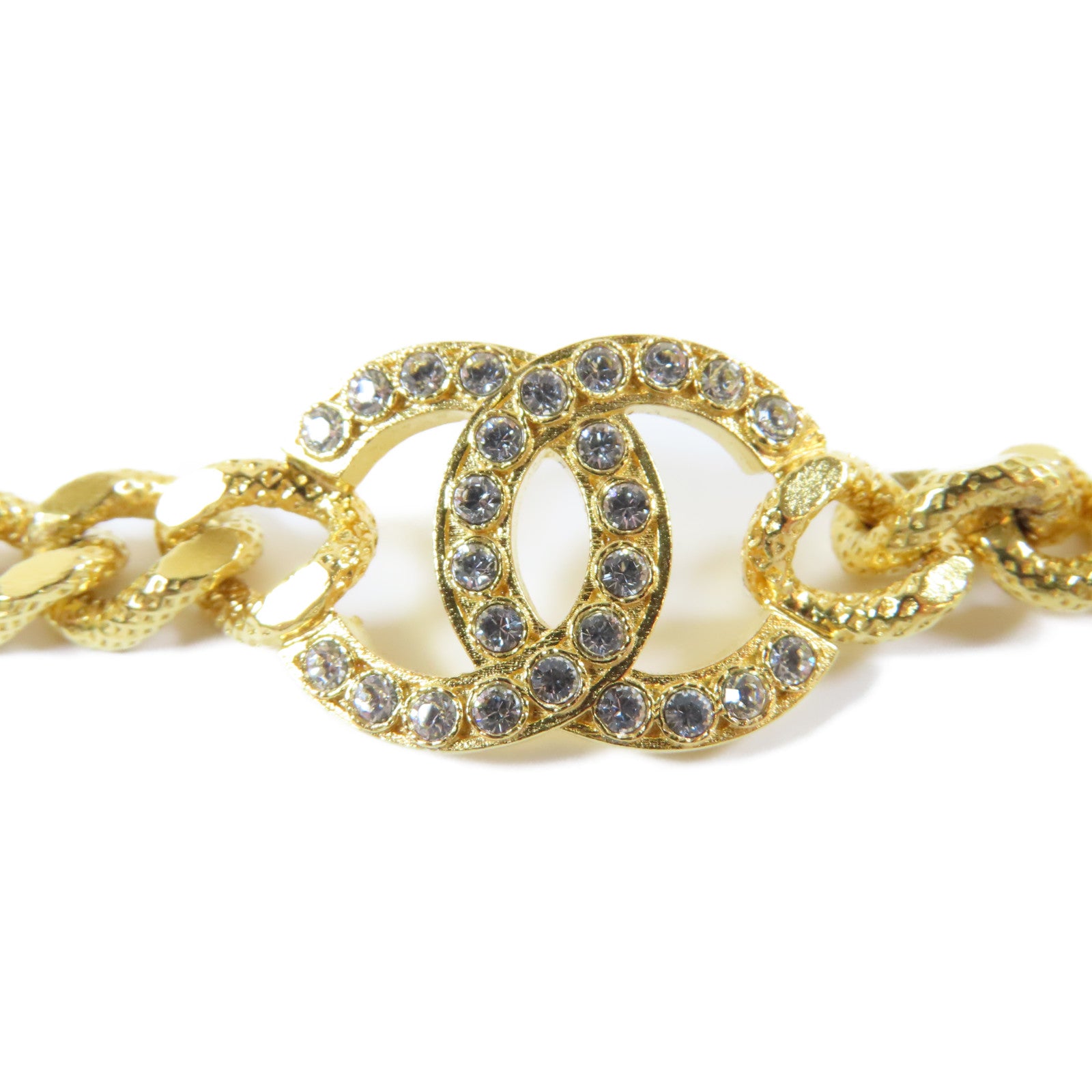 CHANEL 金屬Necklace項鍊金色#38cm