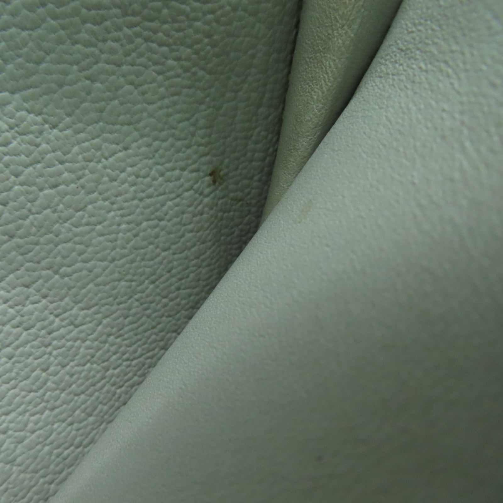 HERMES Chevre皮革H Dot Evelyne Wallet长钱包Lime黄色