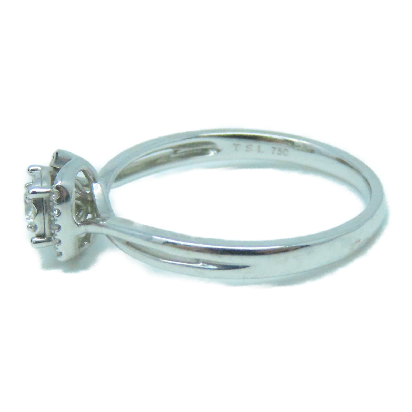JEWELRY 18K白金Diamond Ring钻石戒指US#7