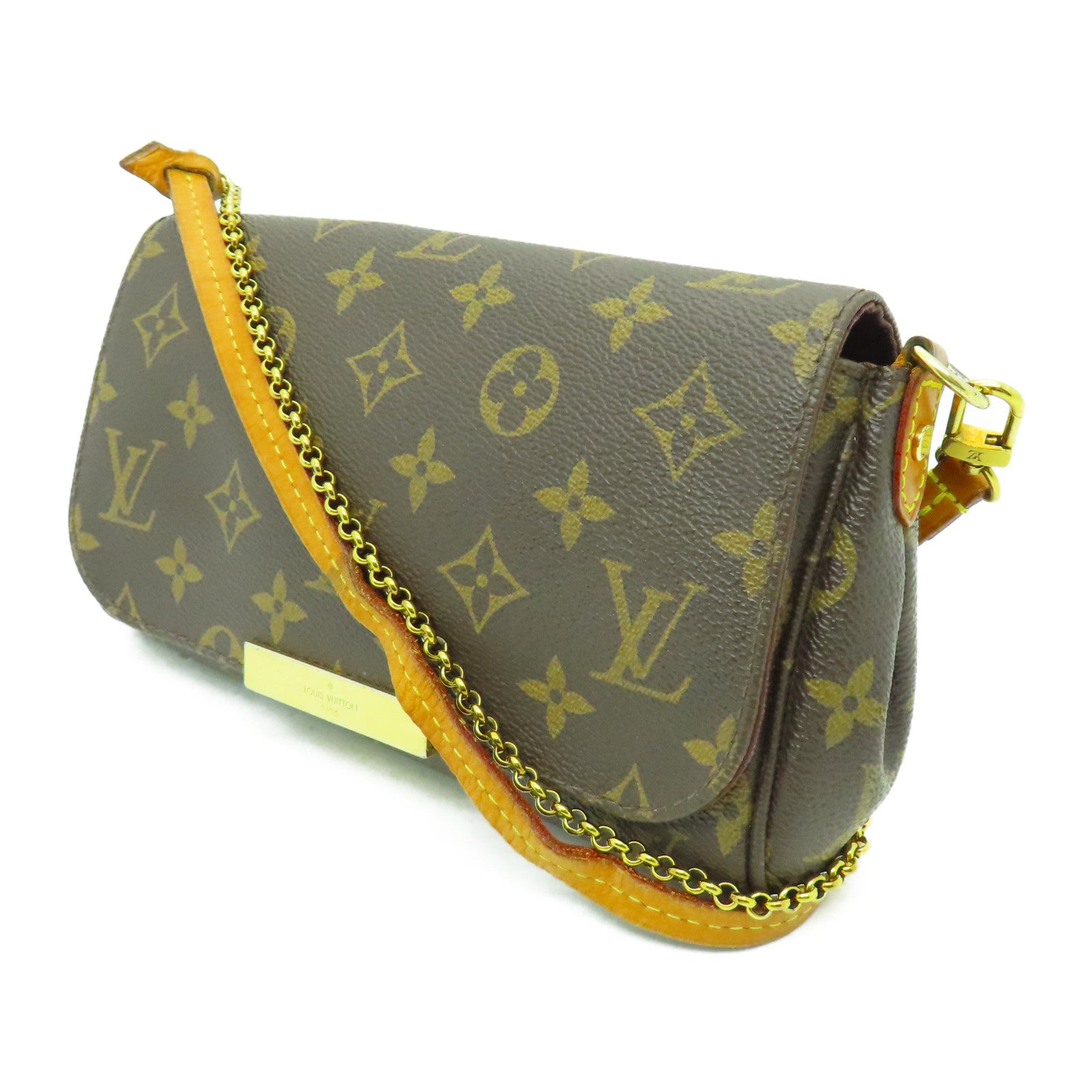 LOUIS VUITTON Monogram Favourite MM金扣手挽肩背兩用袋啡色