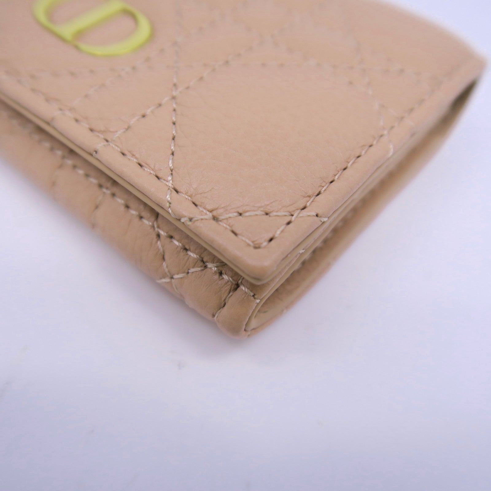 Dior 羊皮皮革Card Case金扣卡片套粉紅色