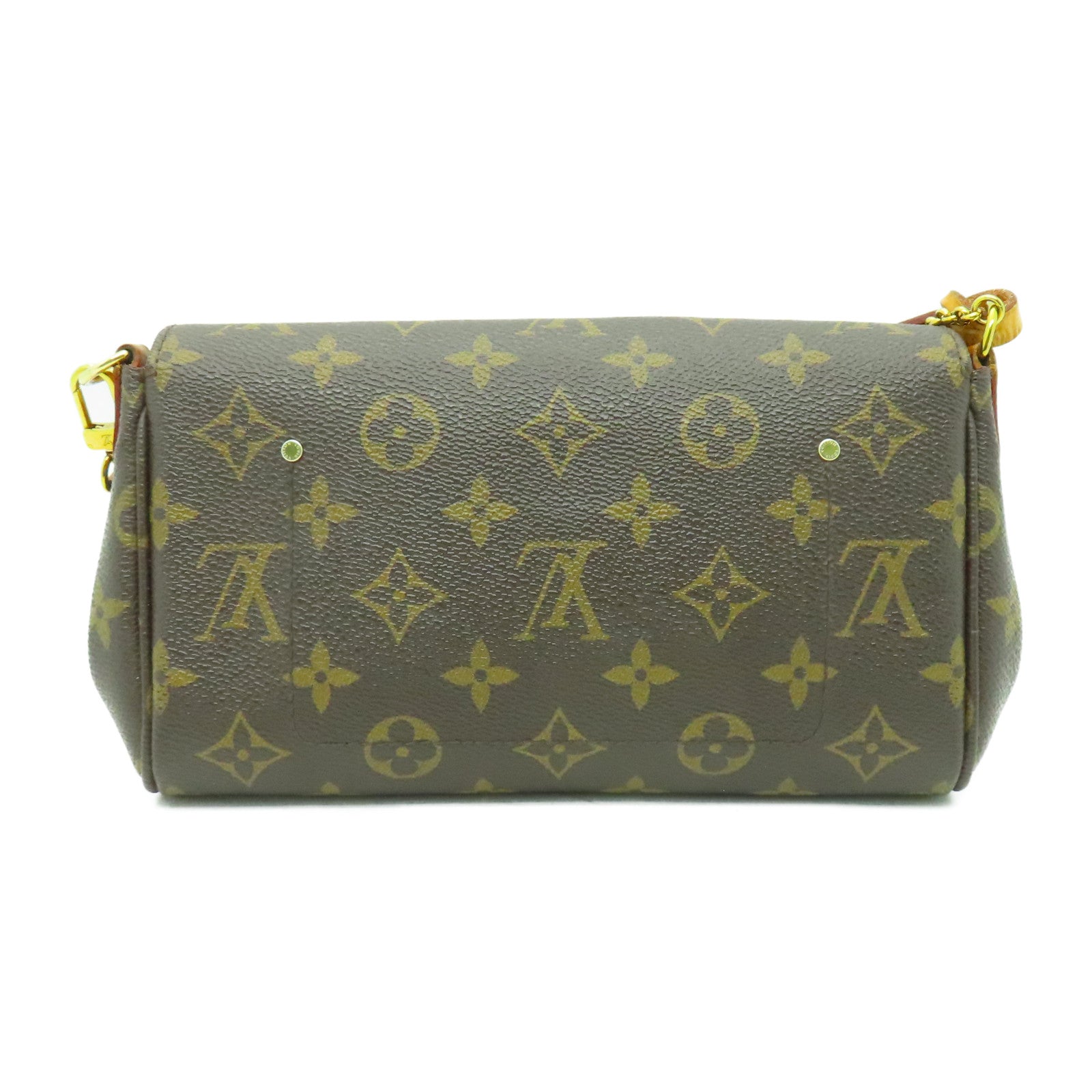LOUIS VUITTON Monogram Favourite MM金扣手挽肩背兩用袋啡色