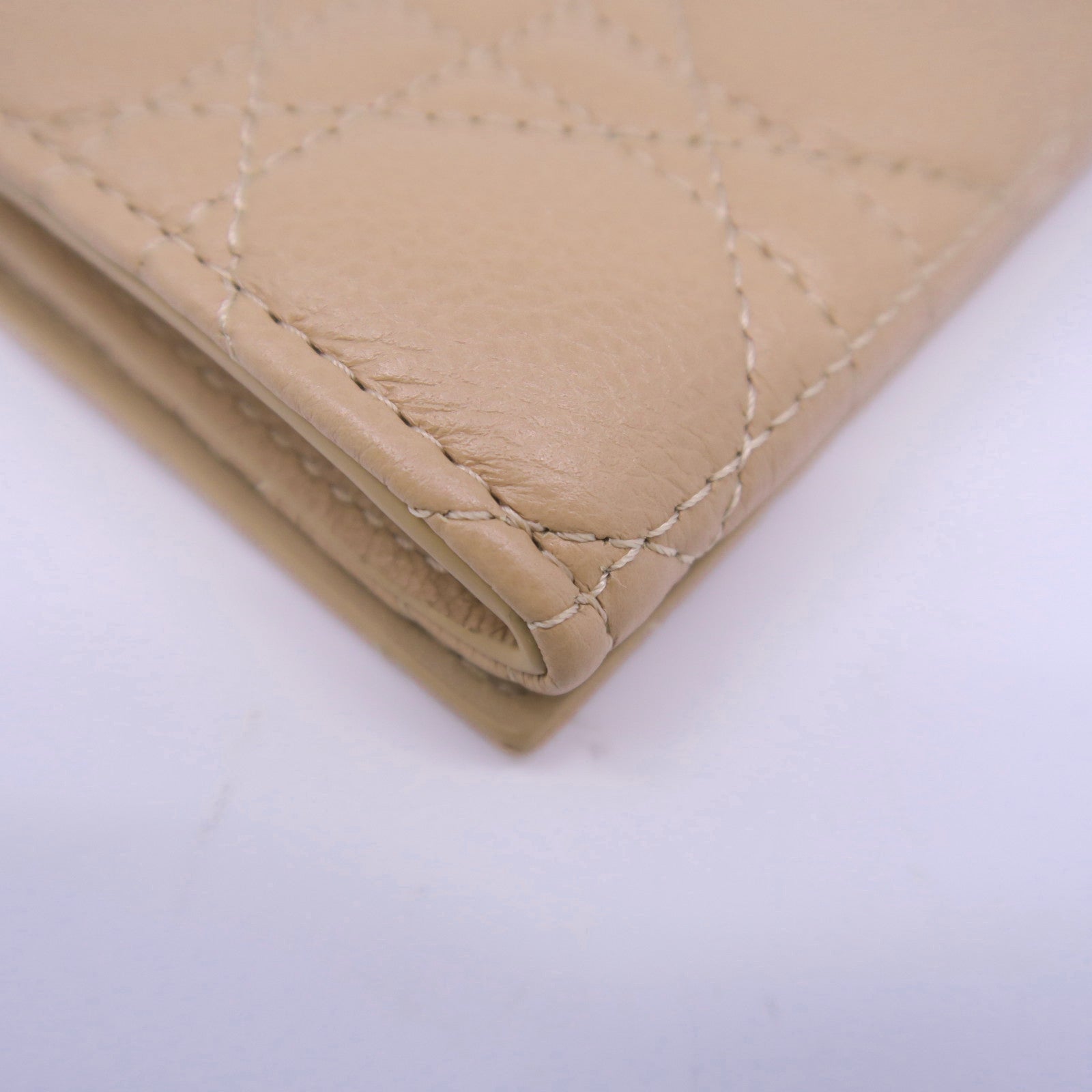 Dior 羊皮皮革Card Case金扣卡片套粉紅色