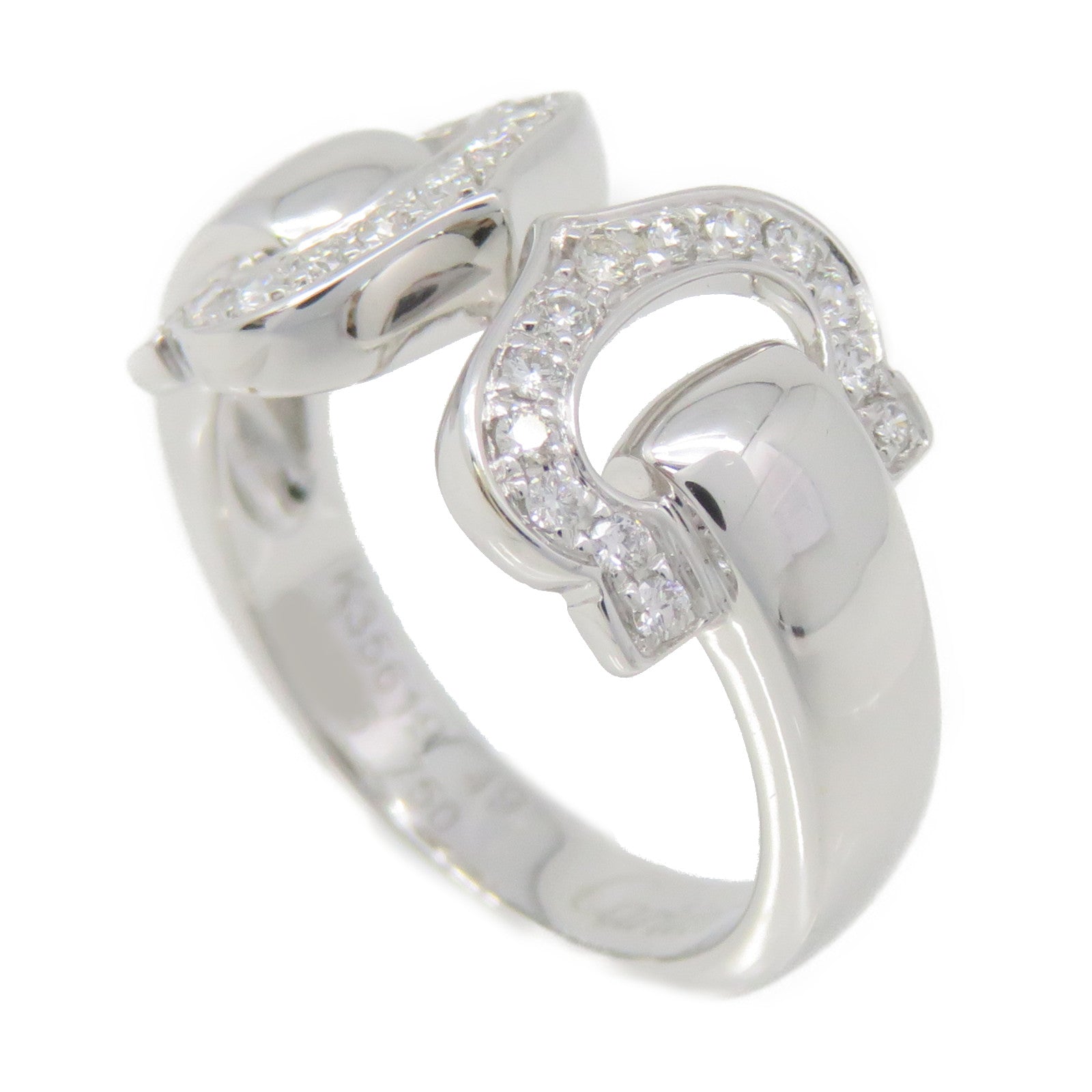 CARTIER 18K白金/钻石C2 Diamond Ring戒指#49