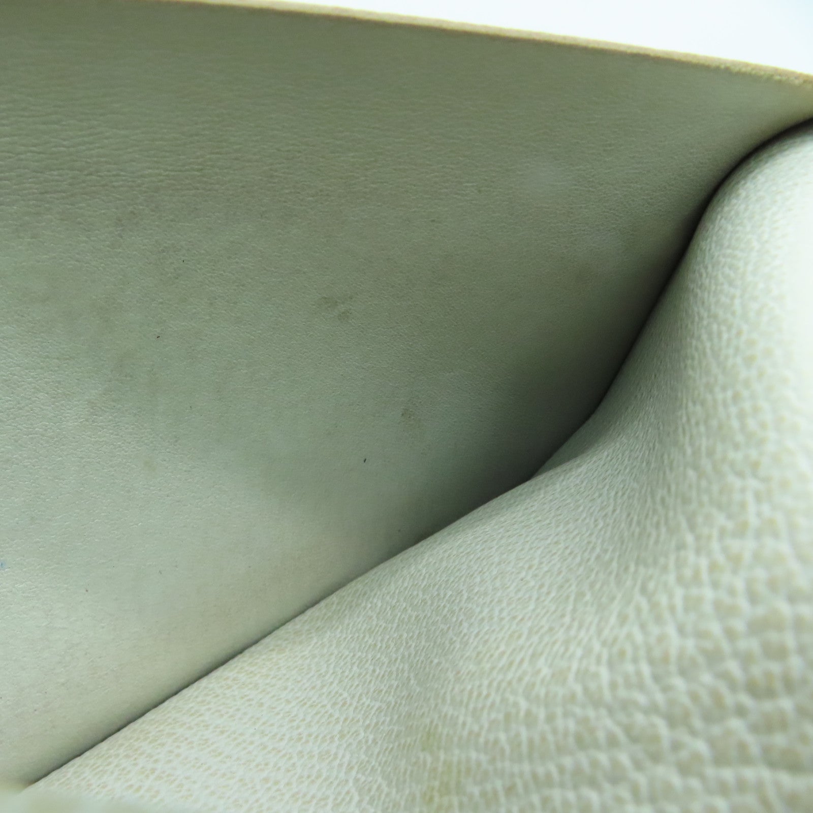 HERMES Chevre皮革H Dot Evelyne Wallet长钱包Lime黄色
