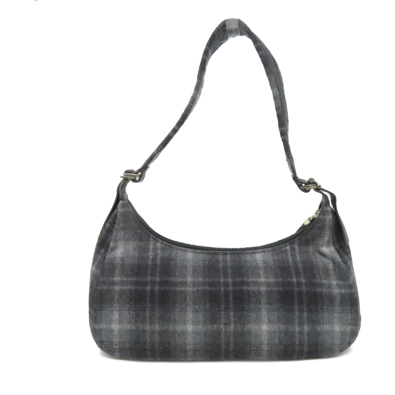 Salvatore Ferragamo 帆布Shoulder Bag肩背袋碳灰色