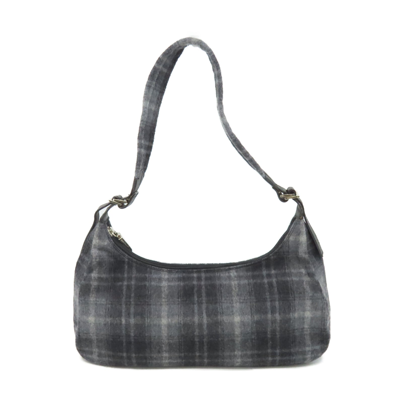 Salvatore Ferragamo 帆布Shoulder Bag肩背袋碳灰色