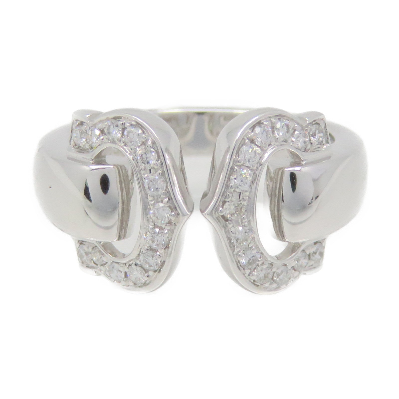 CARTIER 18K白金/钻石C2 Diamond Ring戒指#49