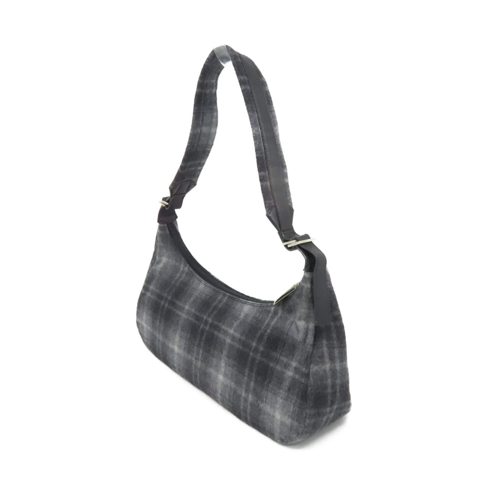 Salvatore Ferragamo 帆布Shoulder Bag肩背袋碳灰色