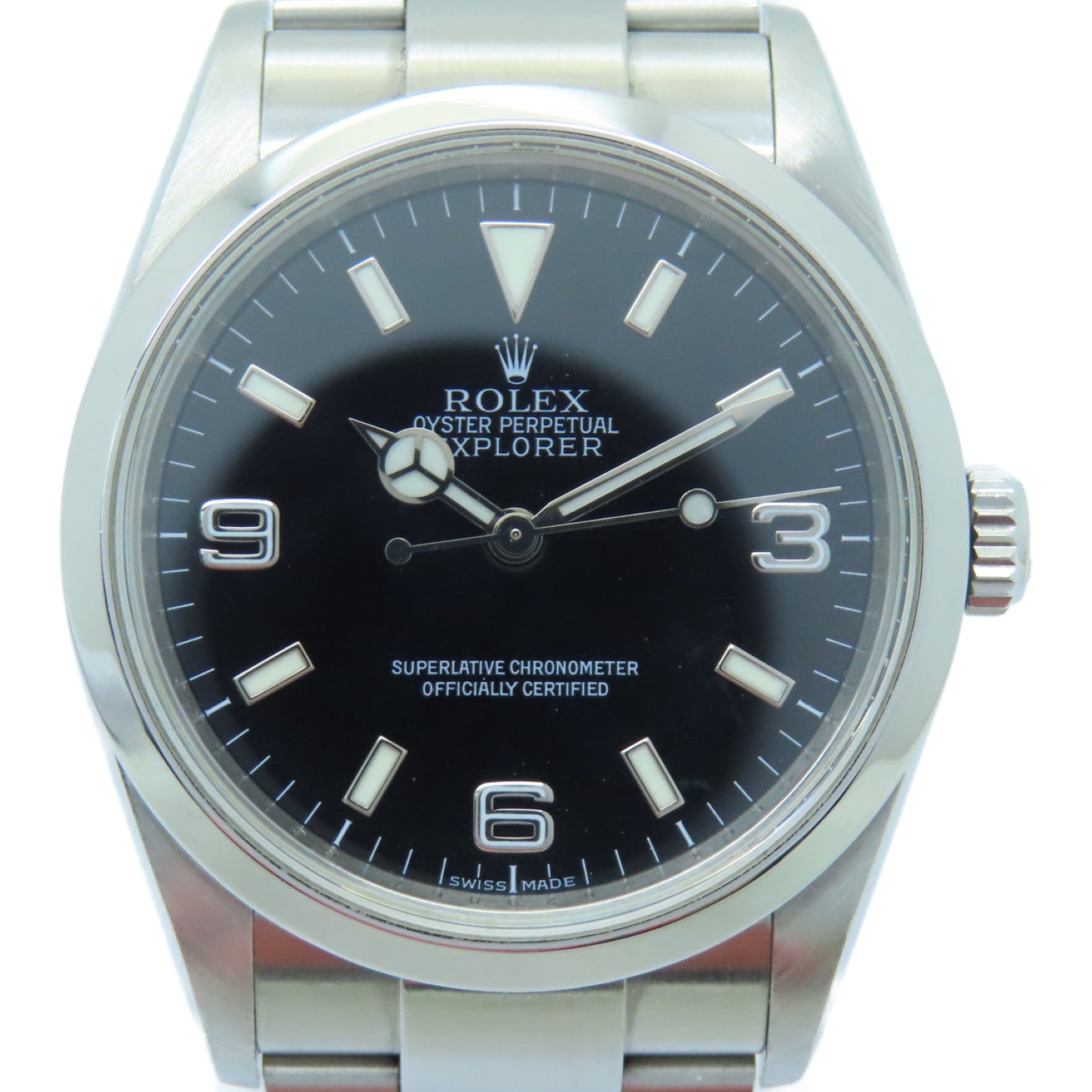 ROLEX ExplorerⅠ不鏽鋼手錶自動機芯黒色